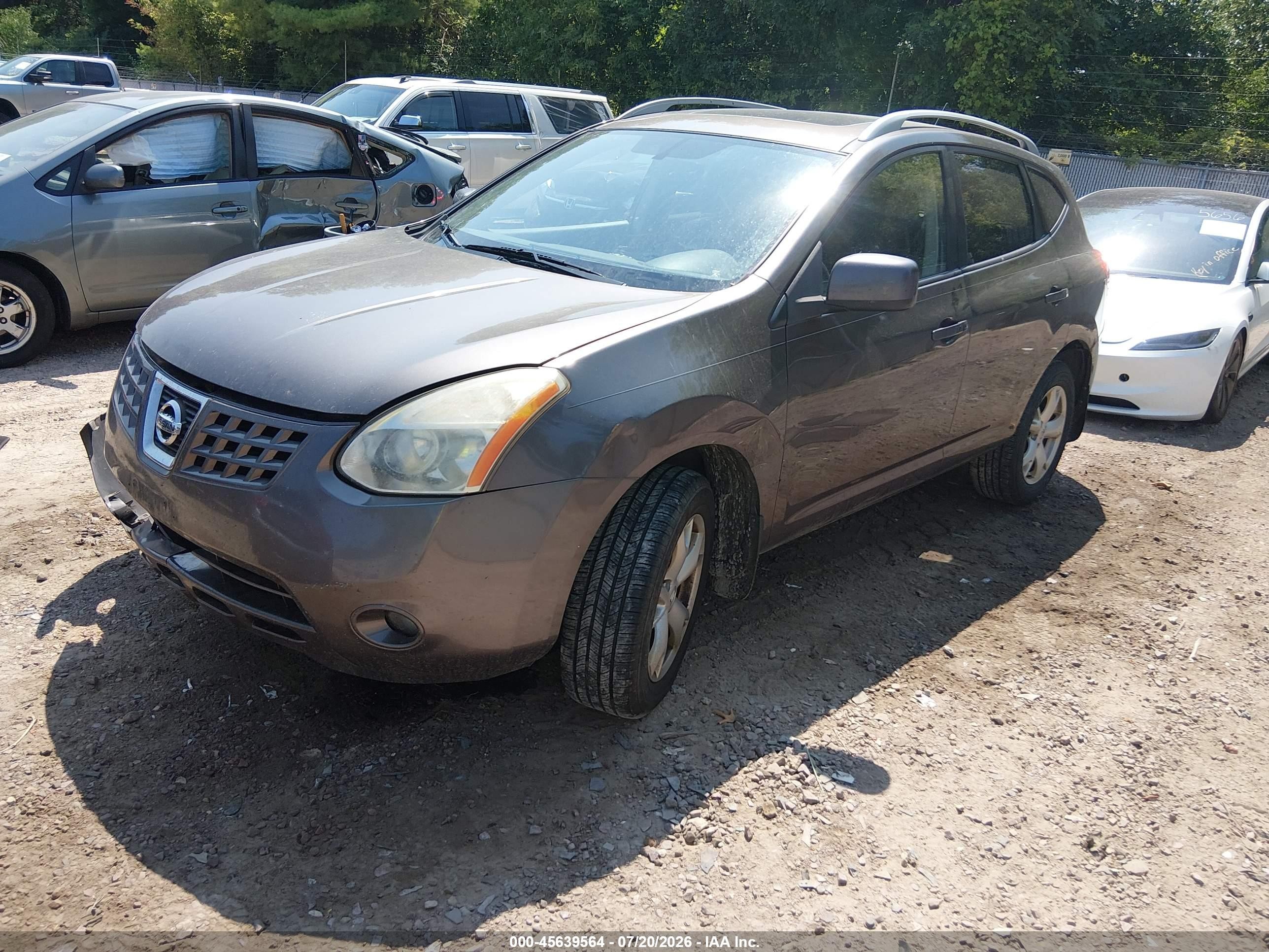 2008 Nissan Rogue Sl Gray vin: JN8AS58V28W130693