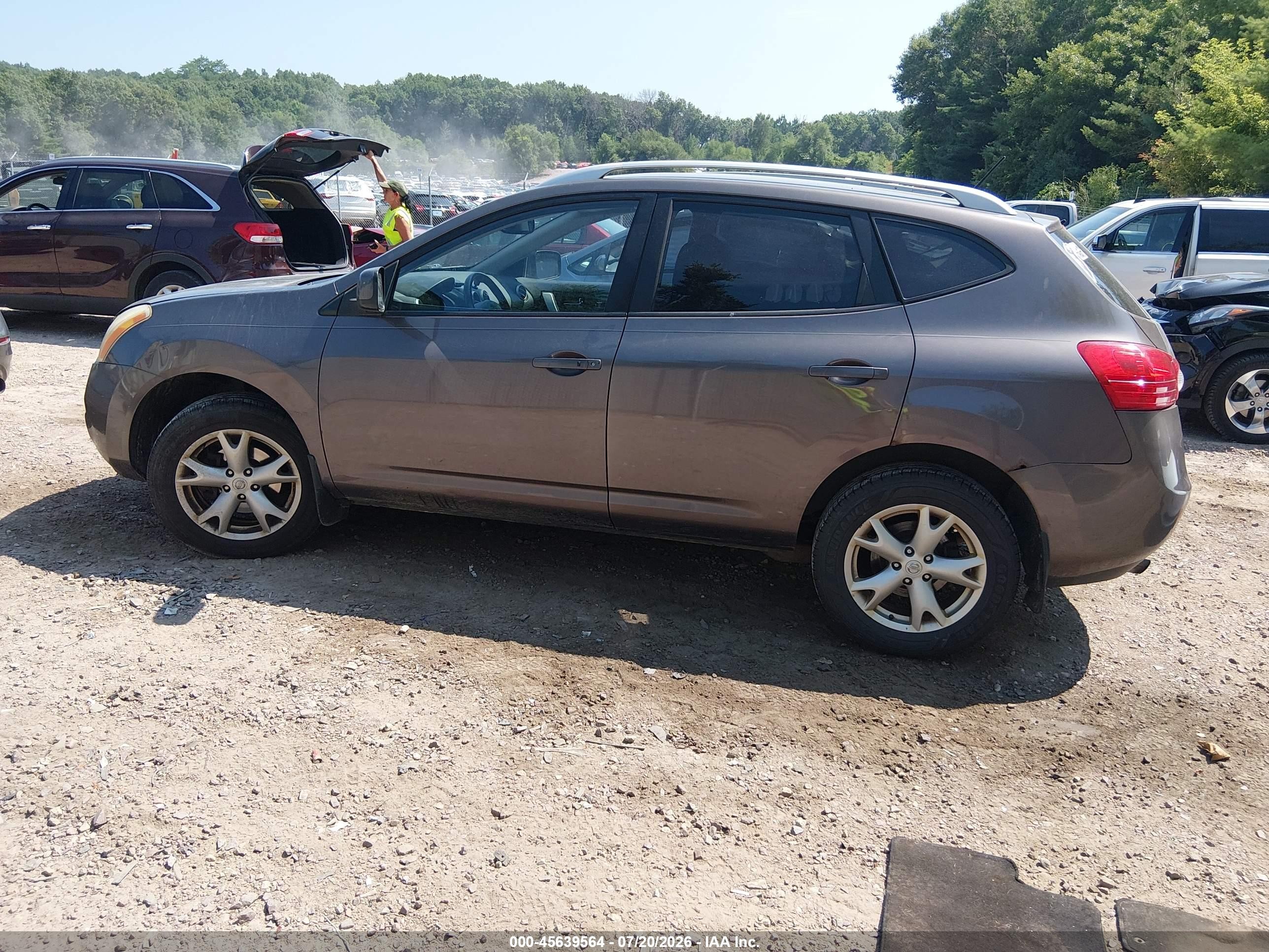 2008 Nissan Rogue Sl Gray vin: JN8AS58V28W130693