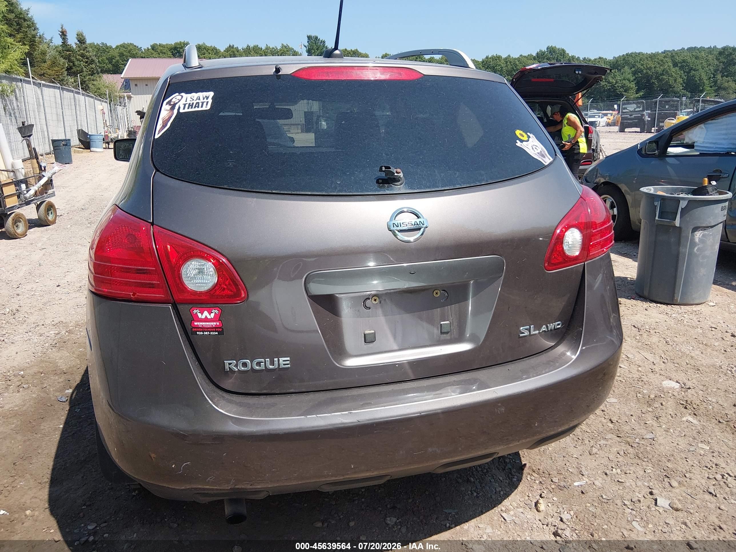 2008 Nissan Rogue Sl Gray vin: JN8AS58V28W130693