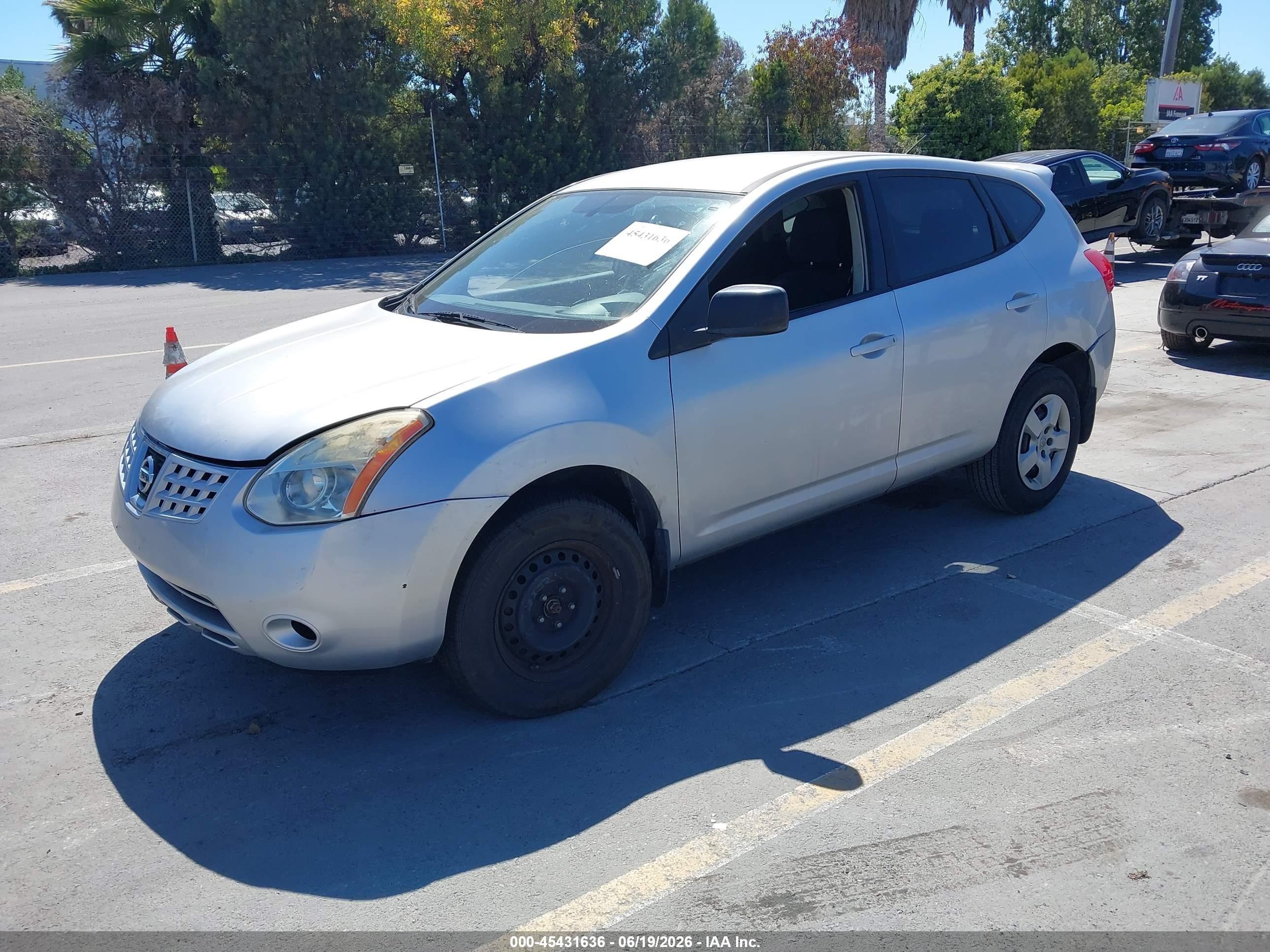 2008 Nissan Rogue S Silver vin: JN8AS58V28W134940
