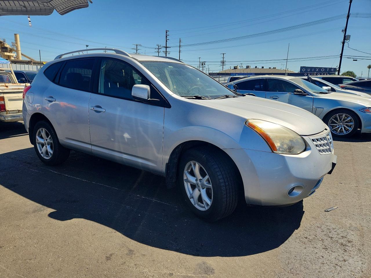 2008 Nissan Rogue S Silver vin: JN8AS58V28W400473