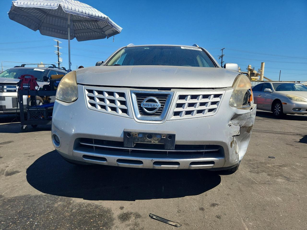2008 Nissan Rogue S Silver vin: JN8AS58V28W400473