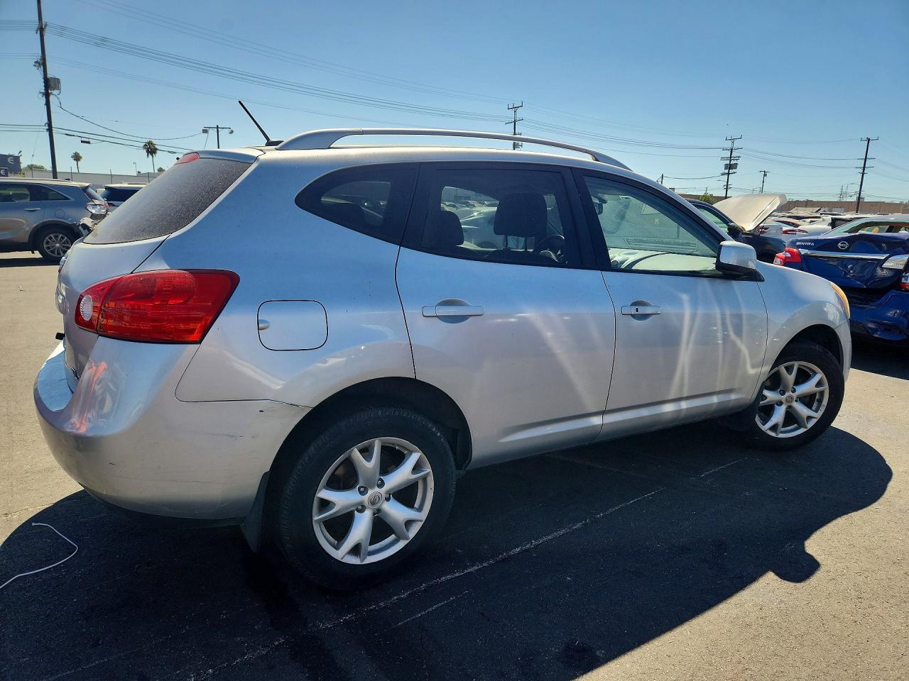 2008 Nissan Rogue S Silver vin: JN8AS58V28W400473