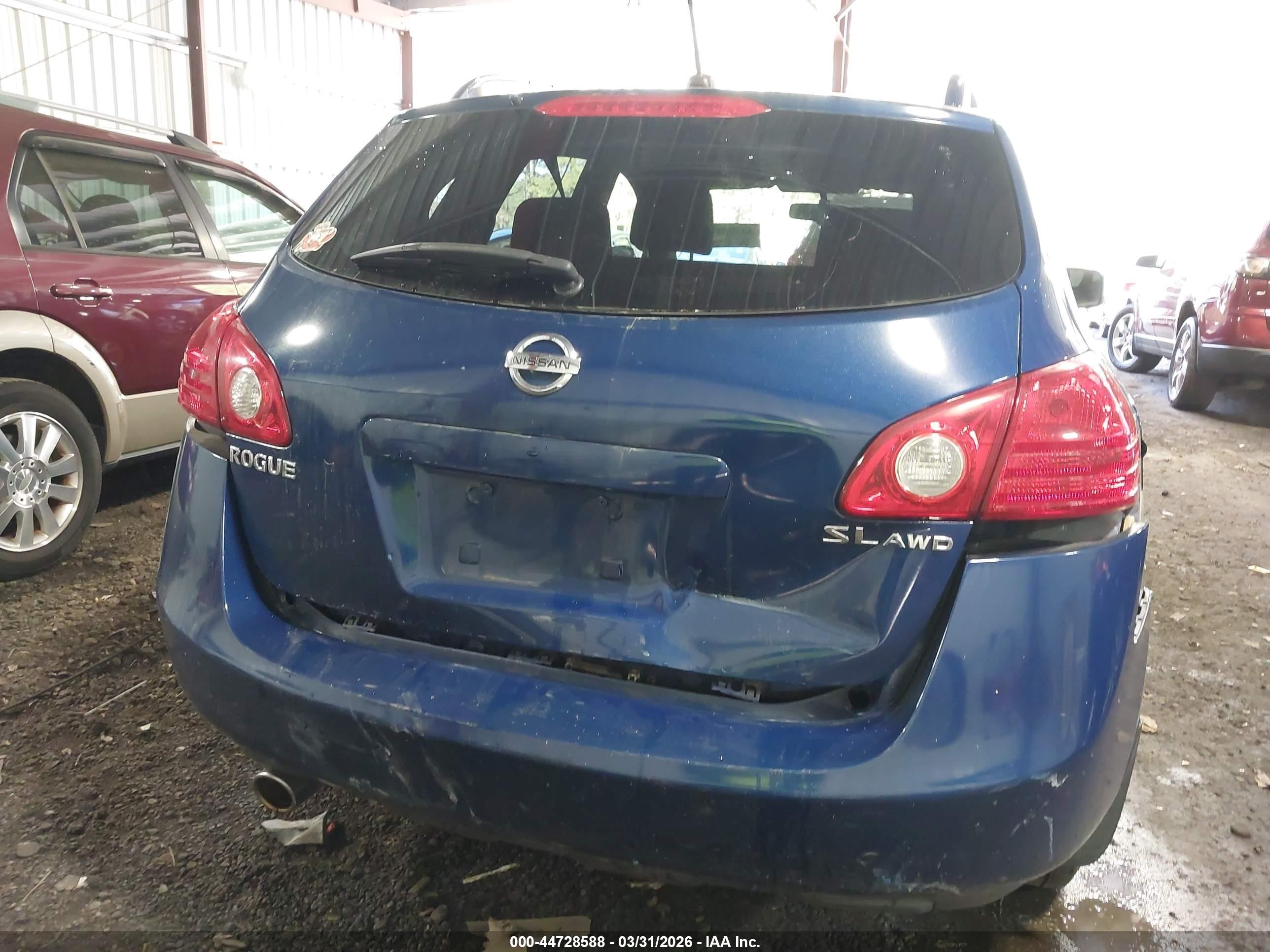 2009 Nissan Rogue Sl Blue vin: JN8AS58V29W165459