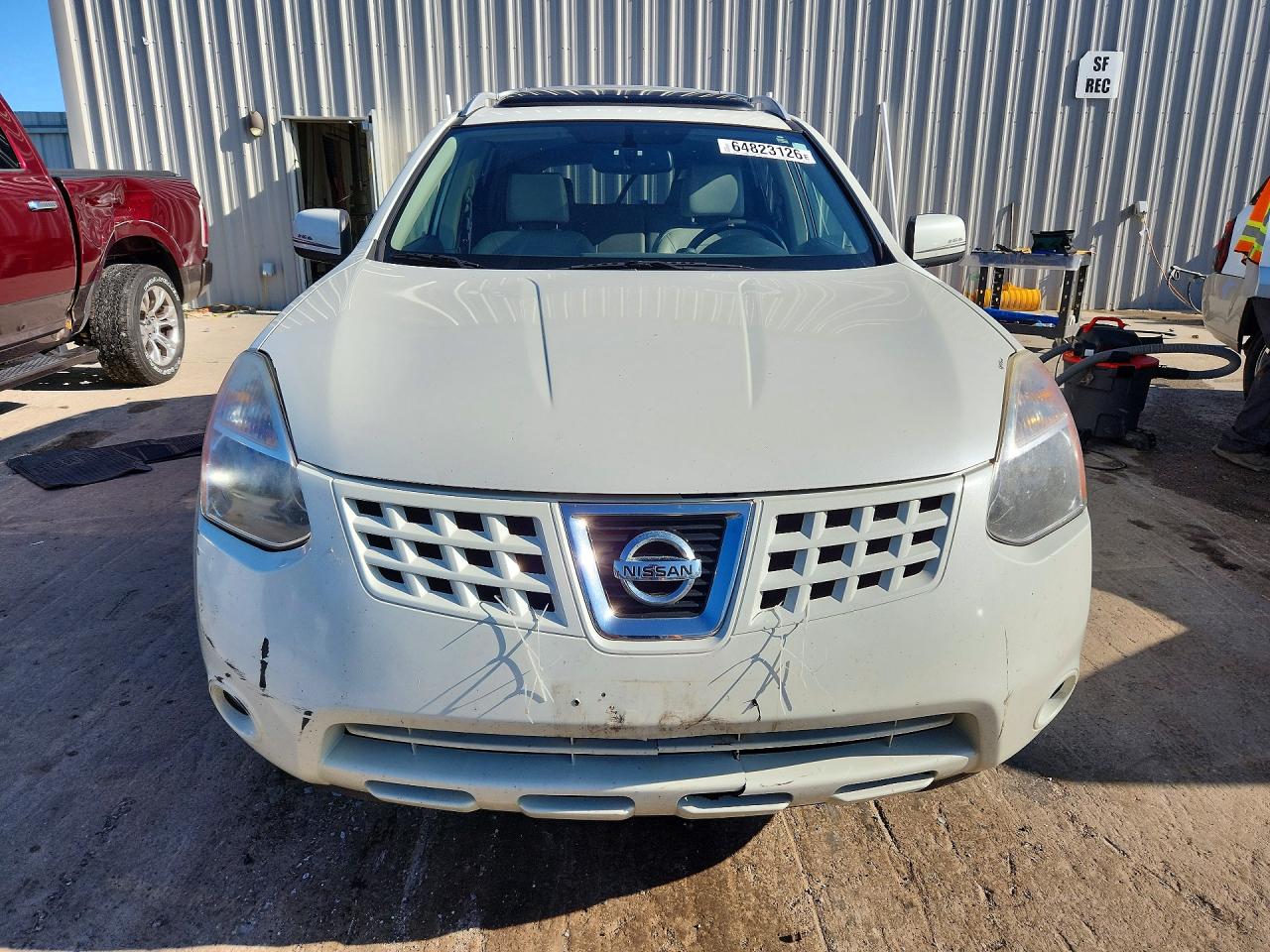 2009 Nissan Rogue S White vin: JN8AS58V29W167602