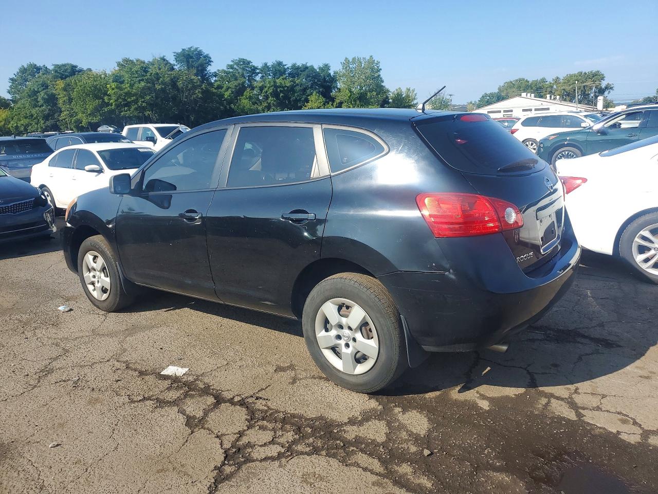 2009 Nissan Rogue S Black vin: JN8AS58V29W186229