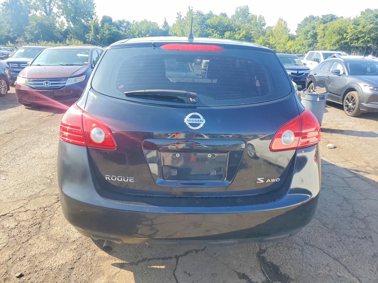 2009 Nissan Rogue S Black vin: JN8AS58V29W186229