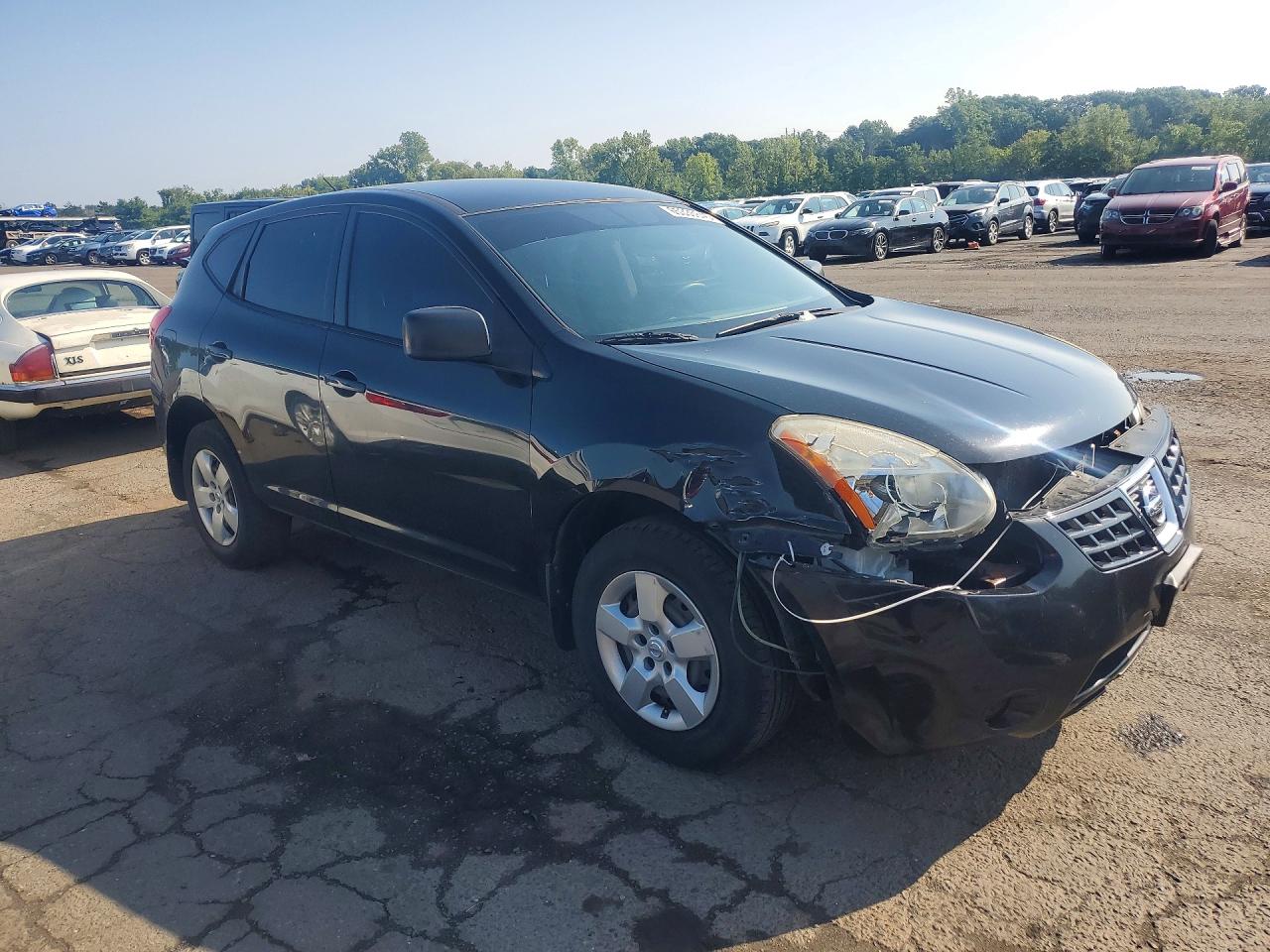 2009 Nissan Rogue S Black vin: JN8AS58V29W186229