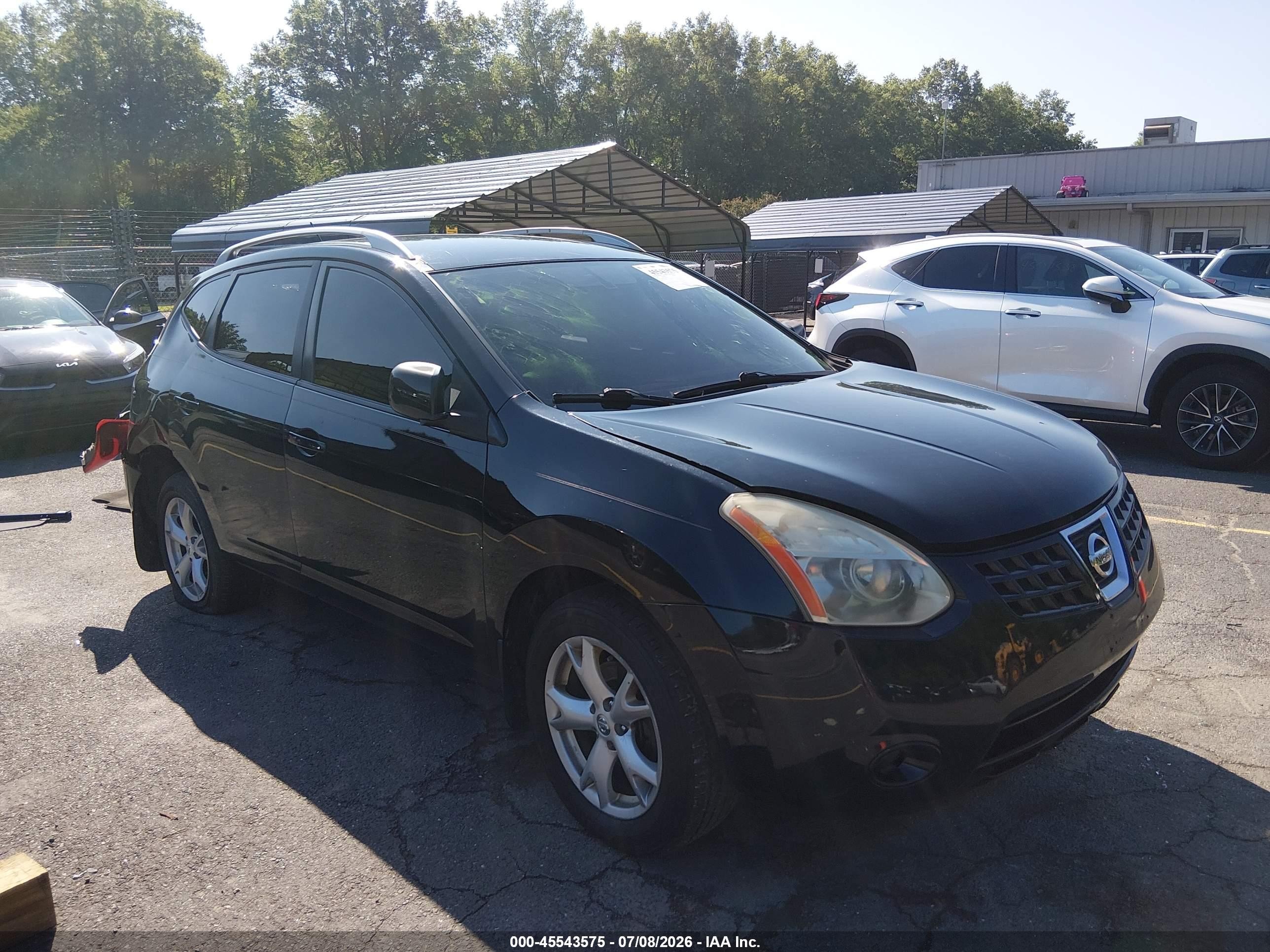 2009 Nissan Rogue Sl Black vin: JN8AS58V29W432681