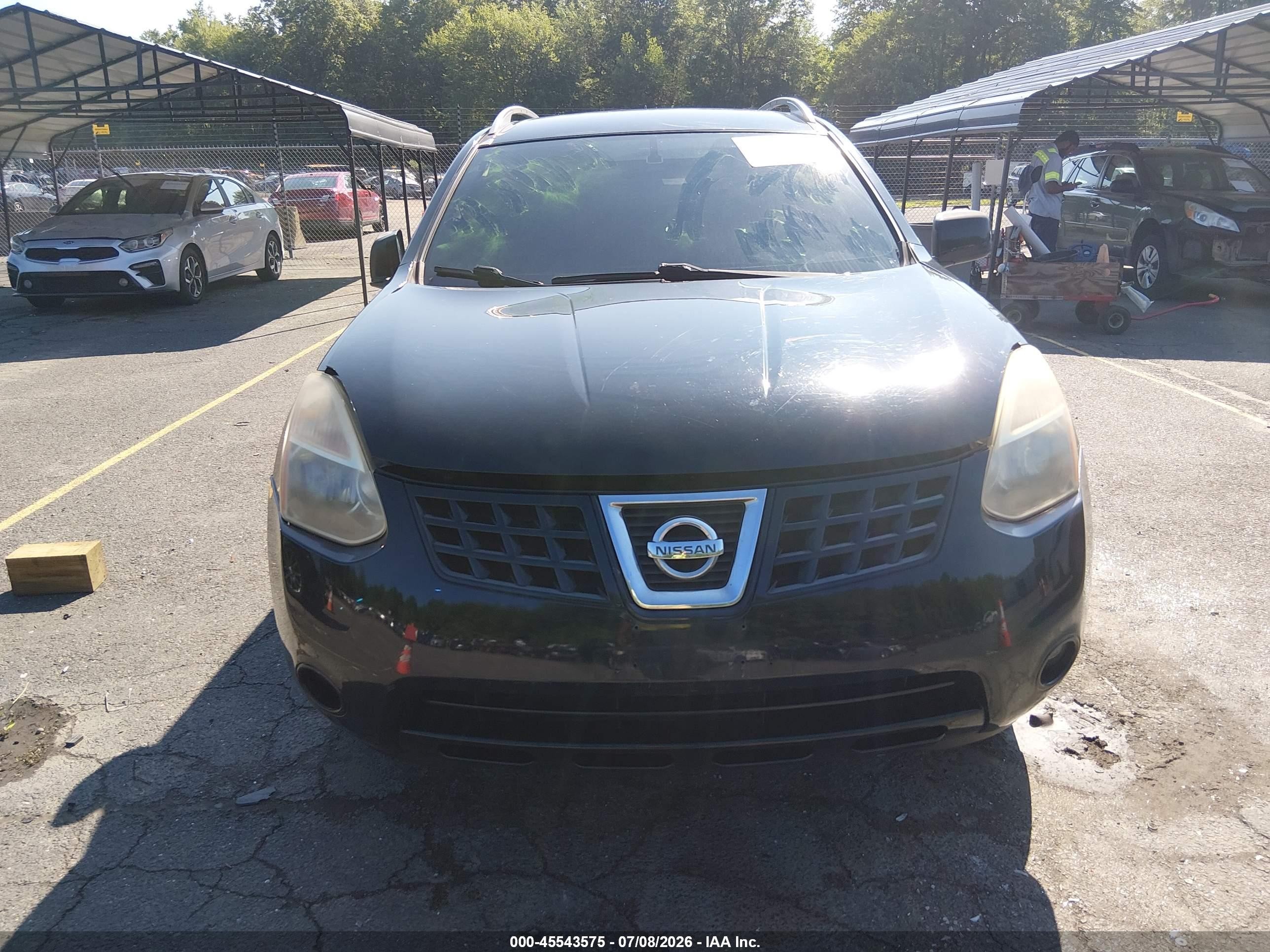 2009 Nissan Rogue Sl Black vin: JN8AS58V29W432681
