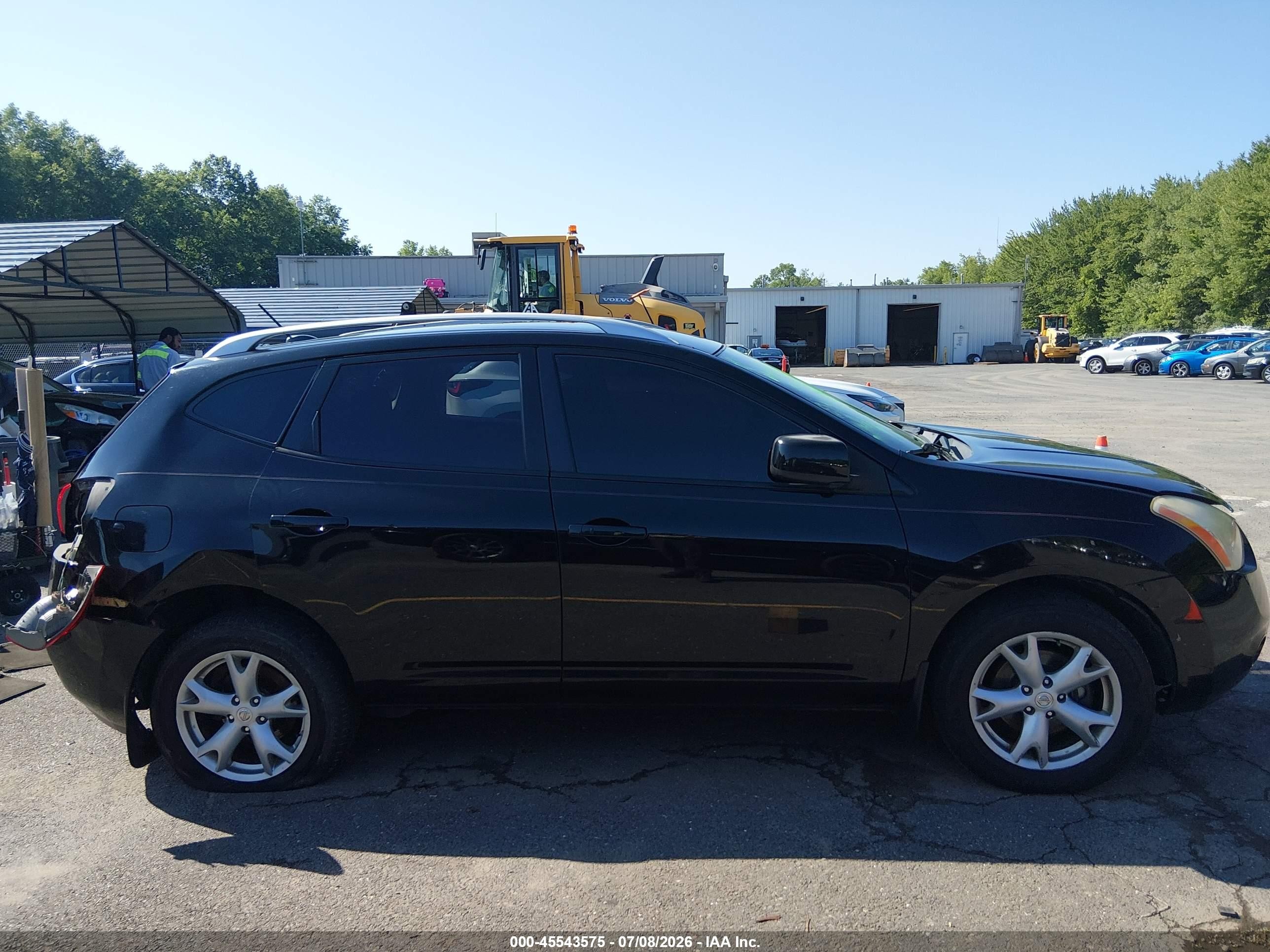 2009 Nissan Rogue Sl Black vin: JN8AS58V29W432681