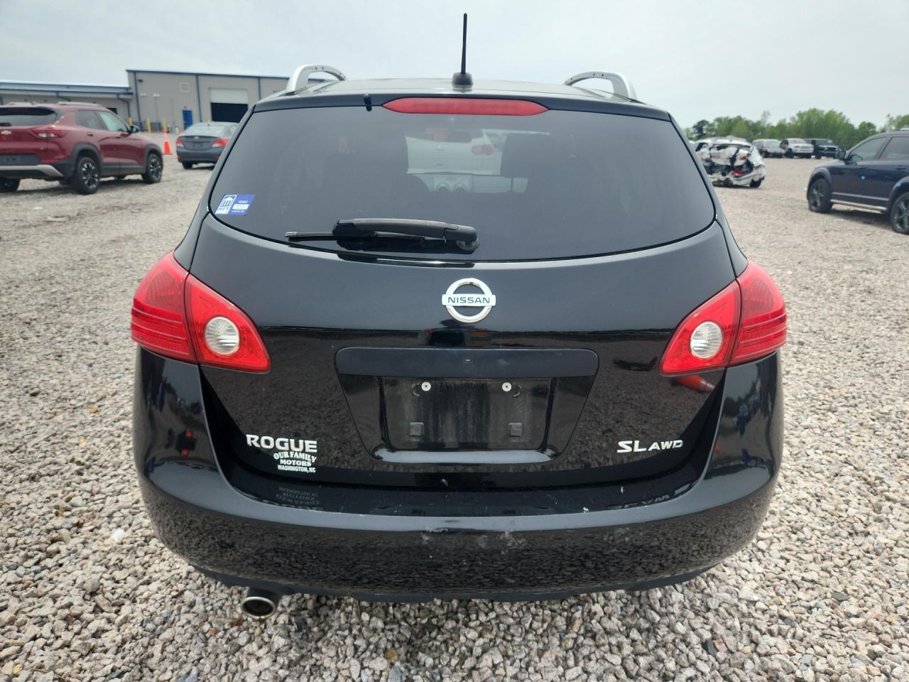 2008 Nissan Rogue S Black vin: JN8AS58V38W106192