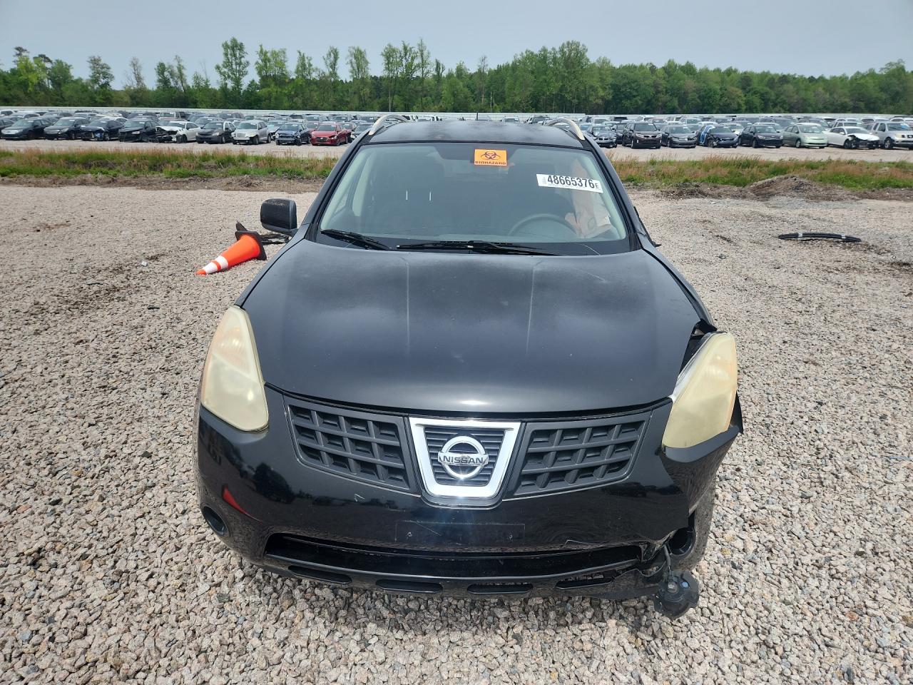 2008 Nissan Rogue S Black vin: JN8AS58V38W106192