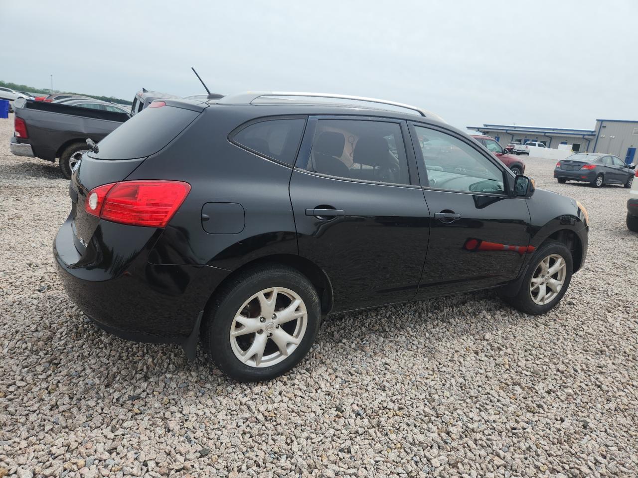 2008 Nissan Rogue S Black vin: JN8AS58V38W106192