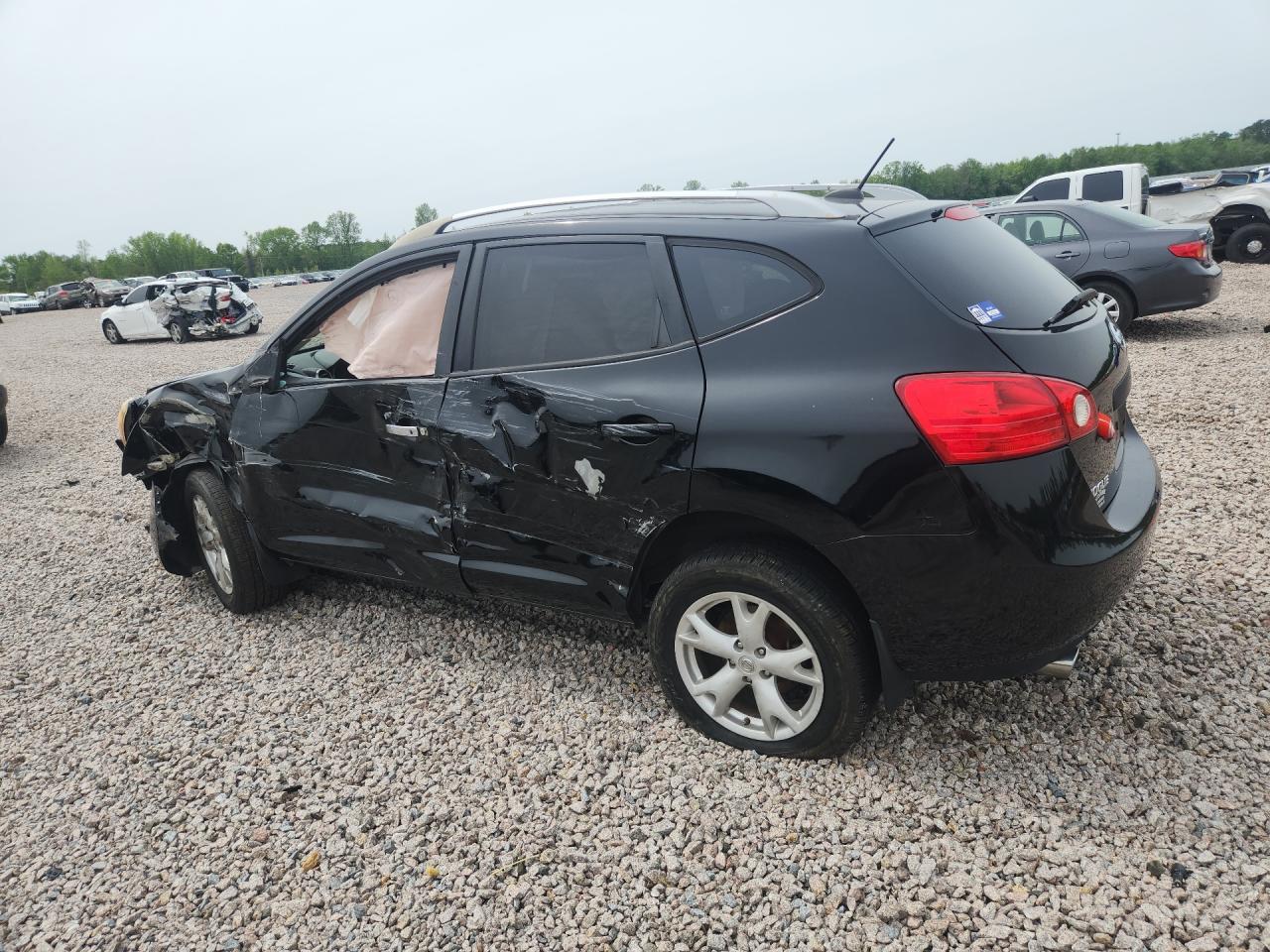 2008 Nissan Rogue S Black vin: JN8AS58V38W106192