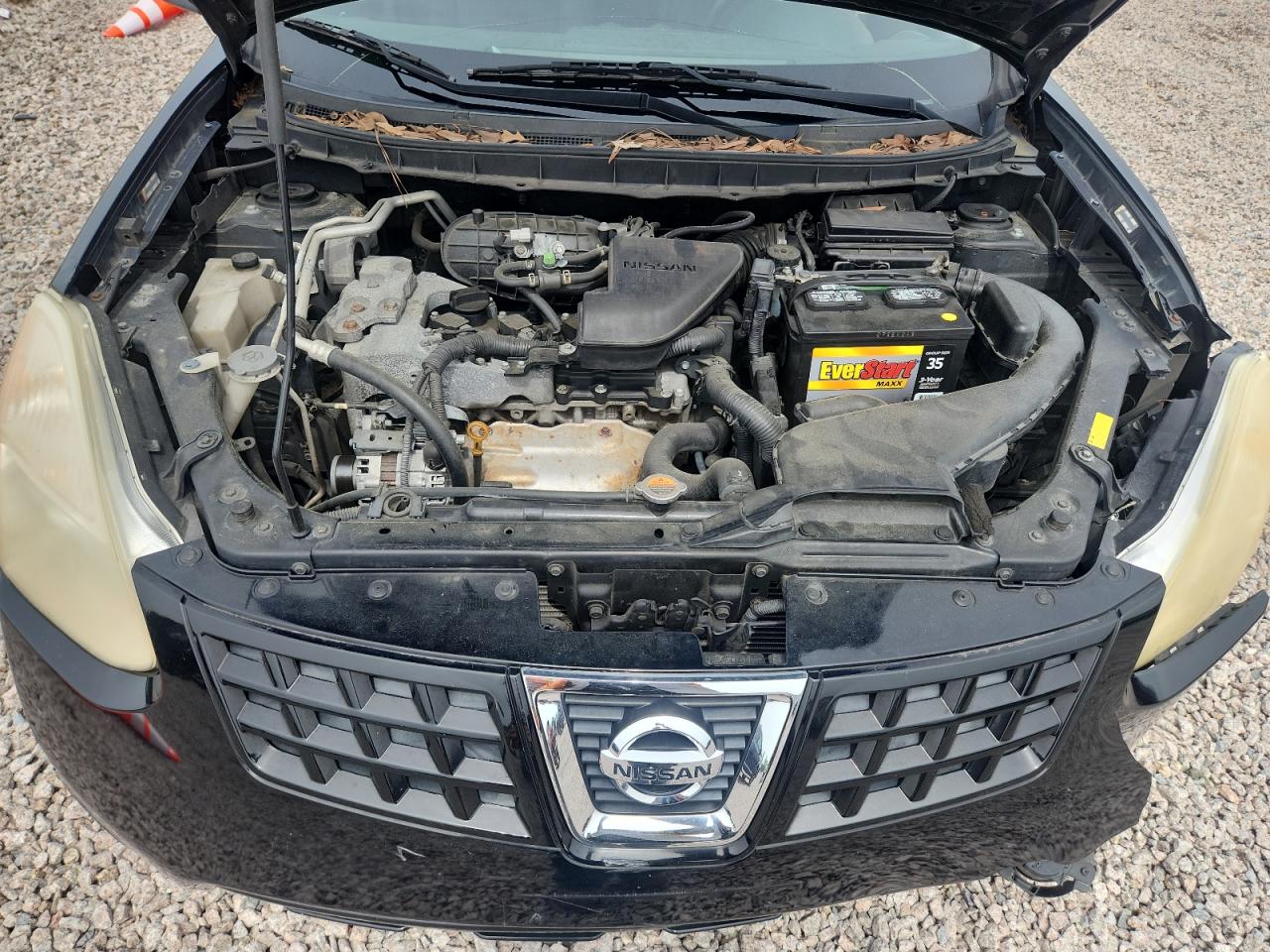 2008 Nissan Rogue S Black vin: JN8AS58V38W106192