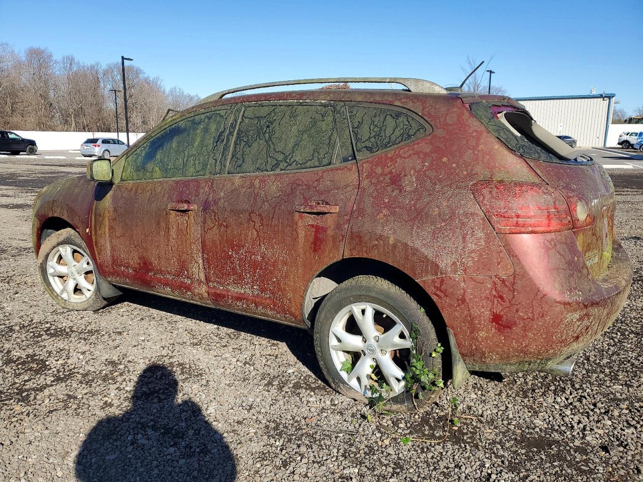 2008 Nissan Rogue S Red vin: JN8AS58V38W125034