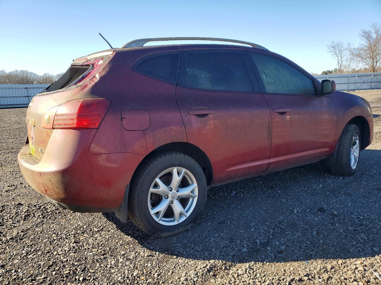 2008 Nissan Rogue S Red vin: JN8AS58V38W125034