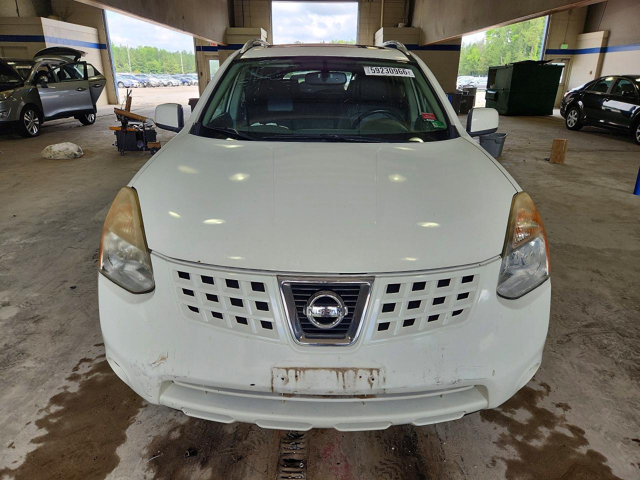 2008 Nissan Rogue S White vin: JN8AS58V38W131688