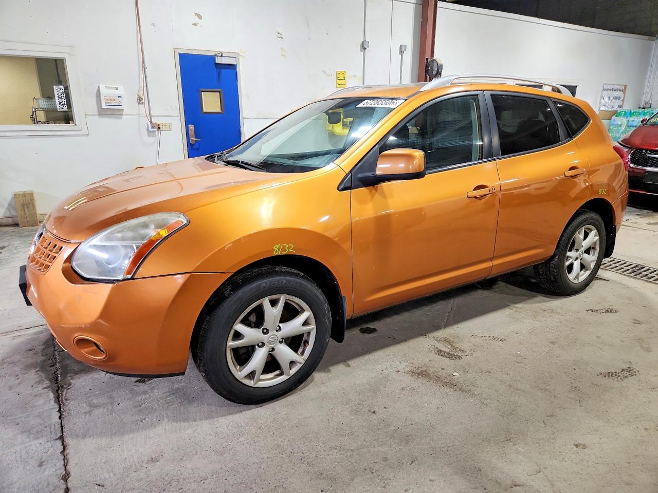 2008 Nissan Rogue S Orange vin: JN8AS58V38W132565