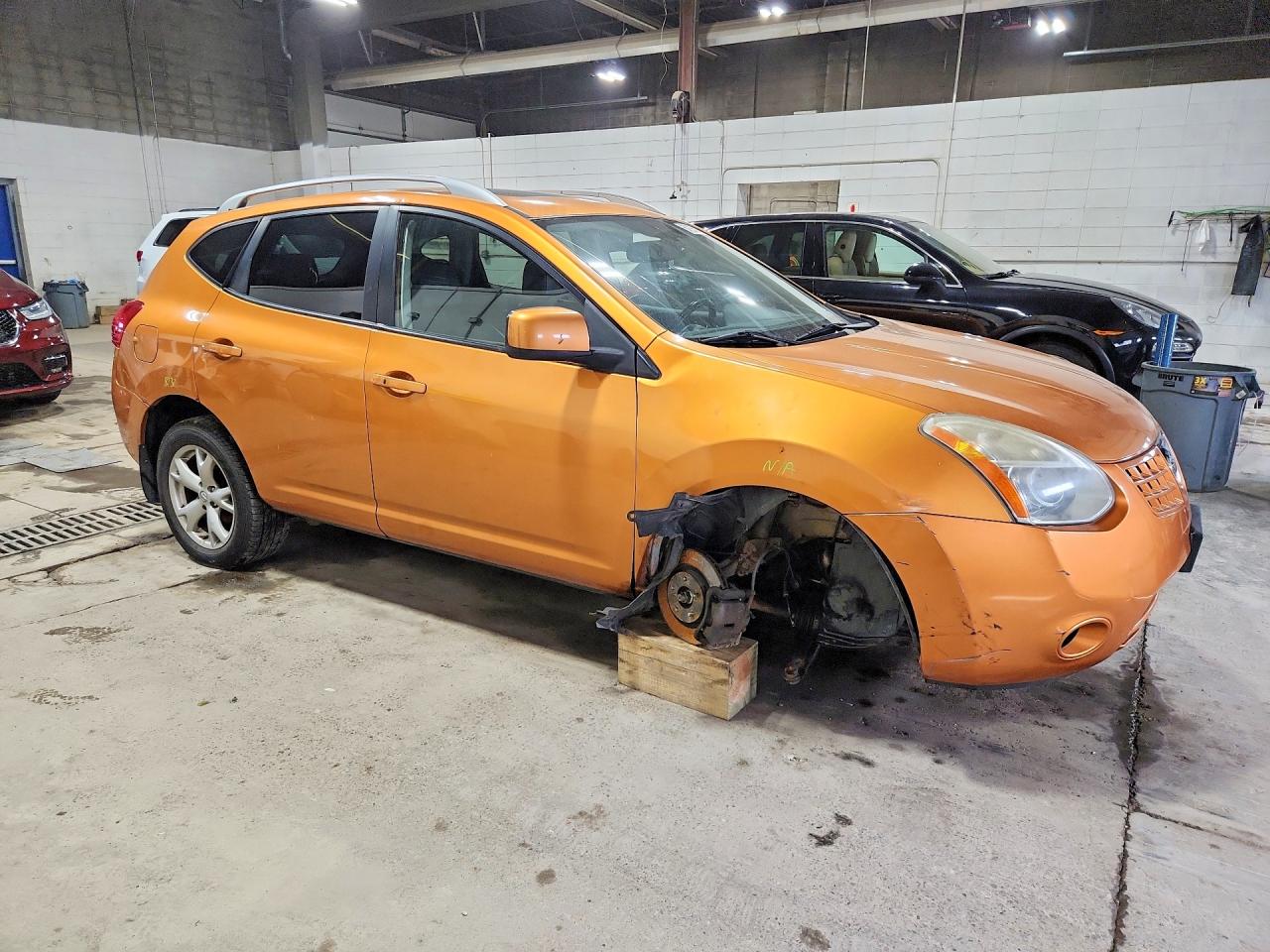 2008 Nissan Rogue S Orange vin: JN8AS58V38W132565