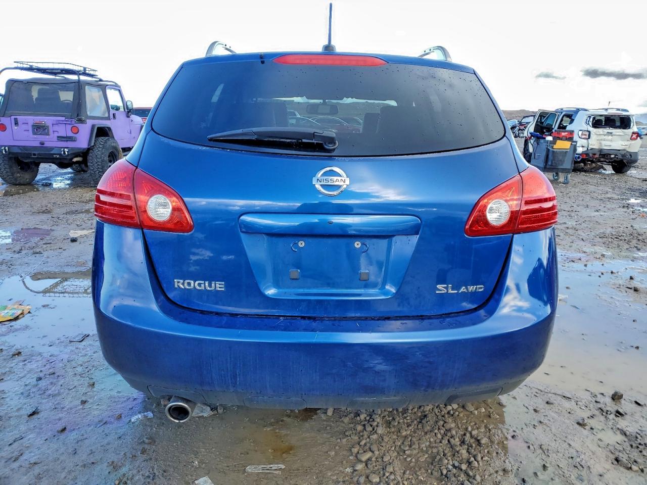 2008 Nissan Rogue S Blue vin: JN8AS58V38W138883