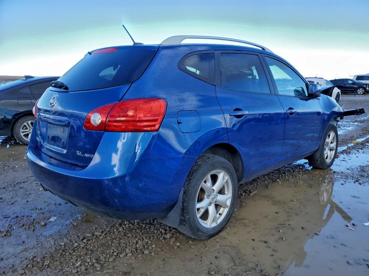 2008 Nissan Rogue S Blue vin: JN8AS58V38W138883