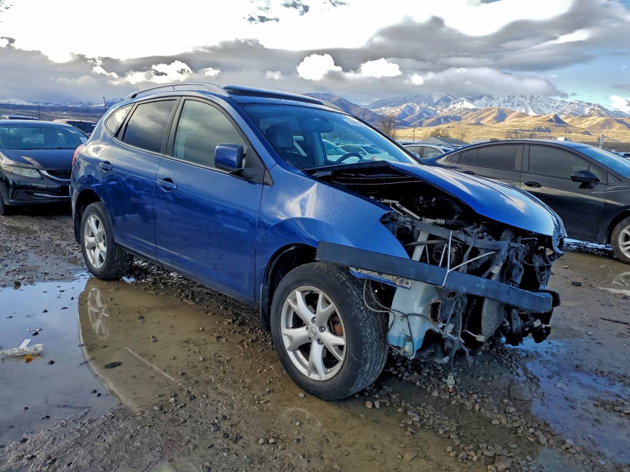 2008 Nissan Rogue S Blue vin: JN8AS58V38W138883