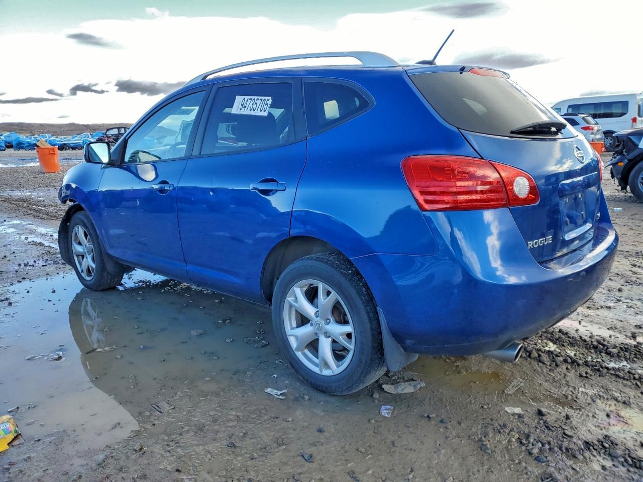 2008 Nissan Rogue S Blue vin: JN8AS58V38W138883