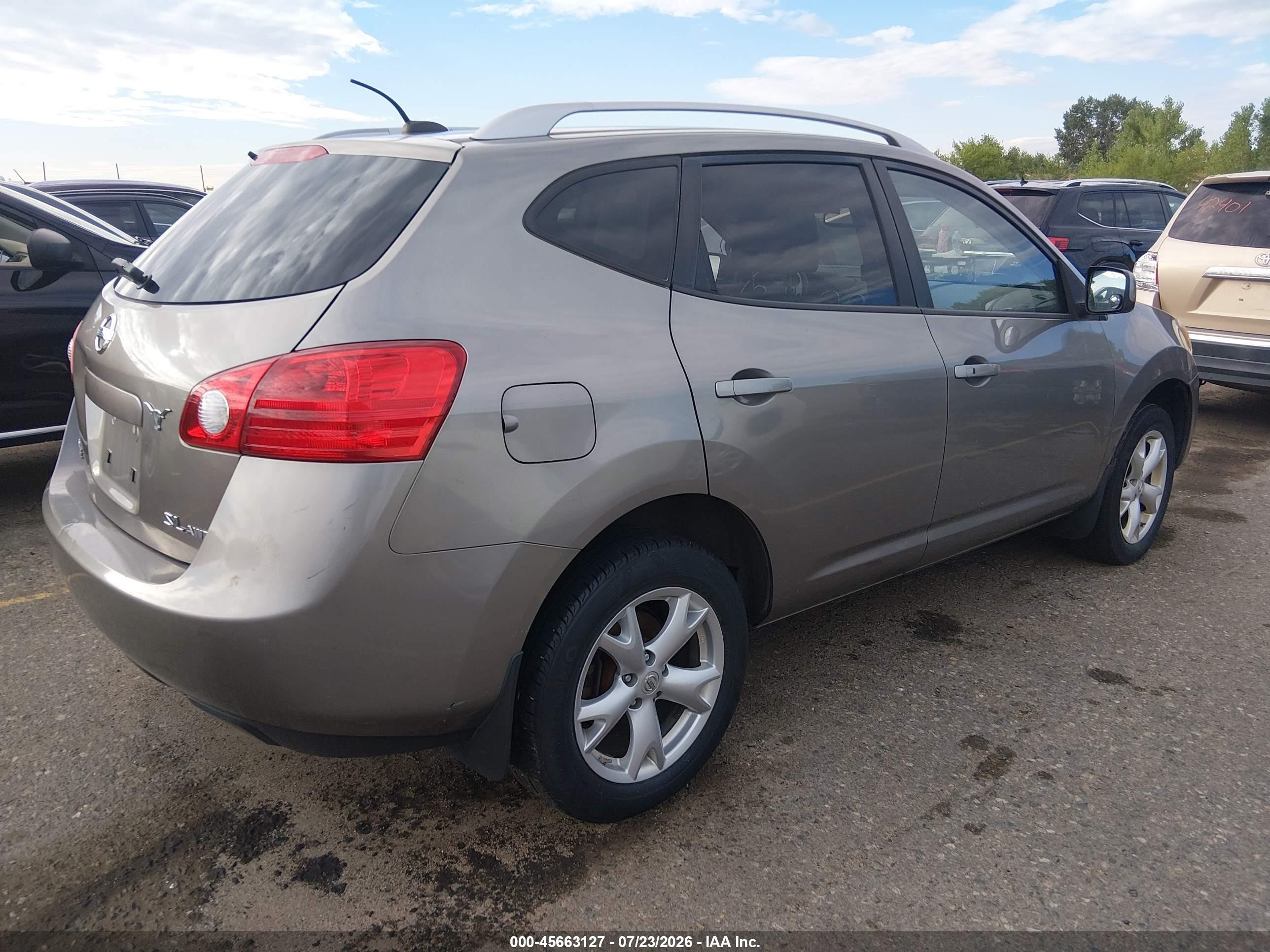 2008 Nissan Rogue Sl Pewter vin: JN8AS58V38W145283