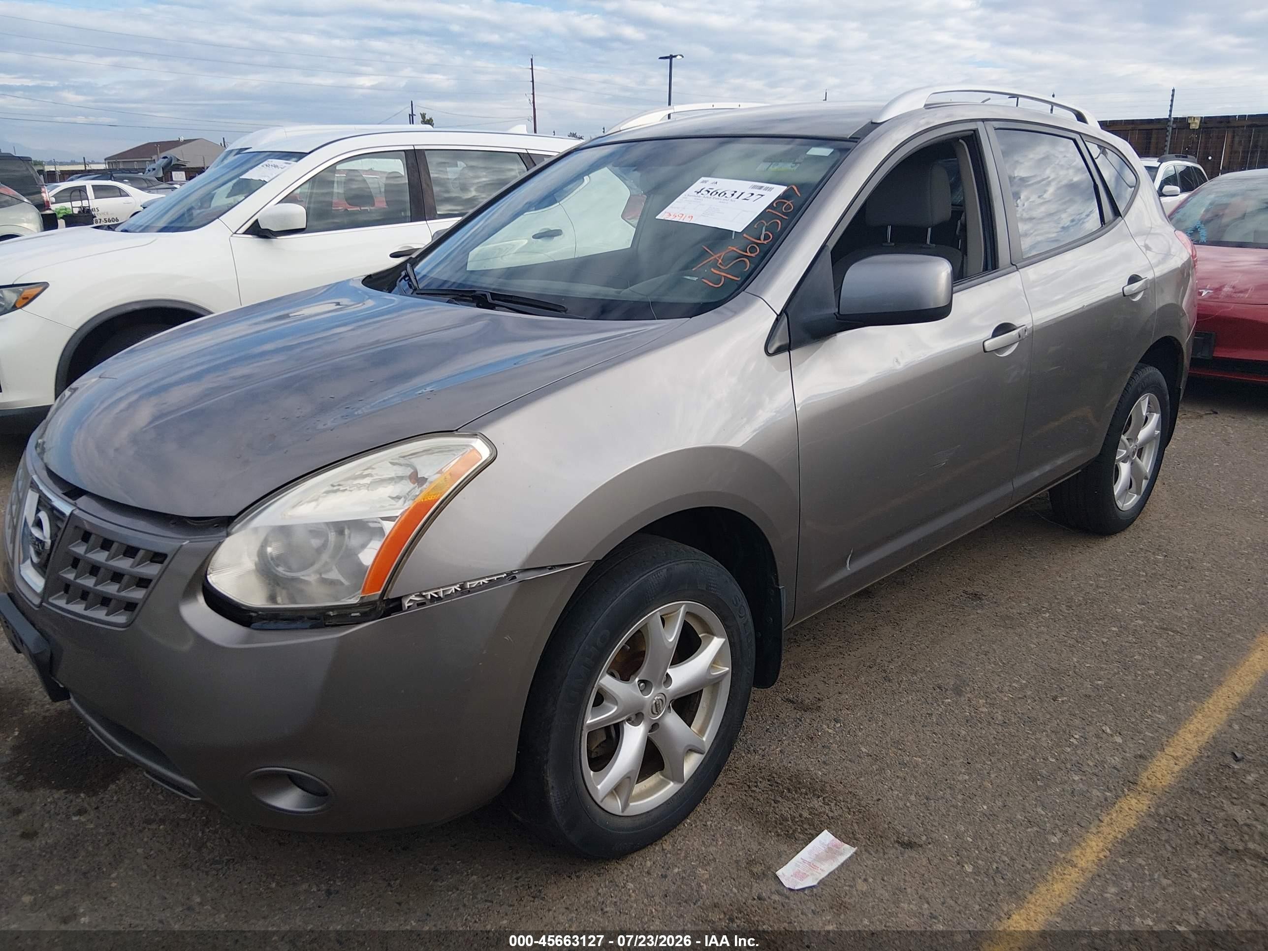 2008 Nissan Rogue Sl Pewter vin: JN8AS58V38W145283