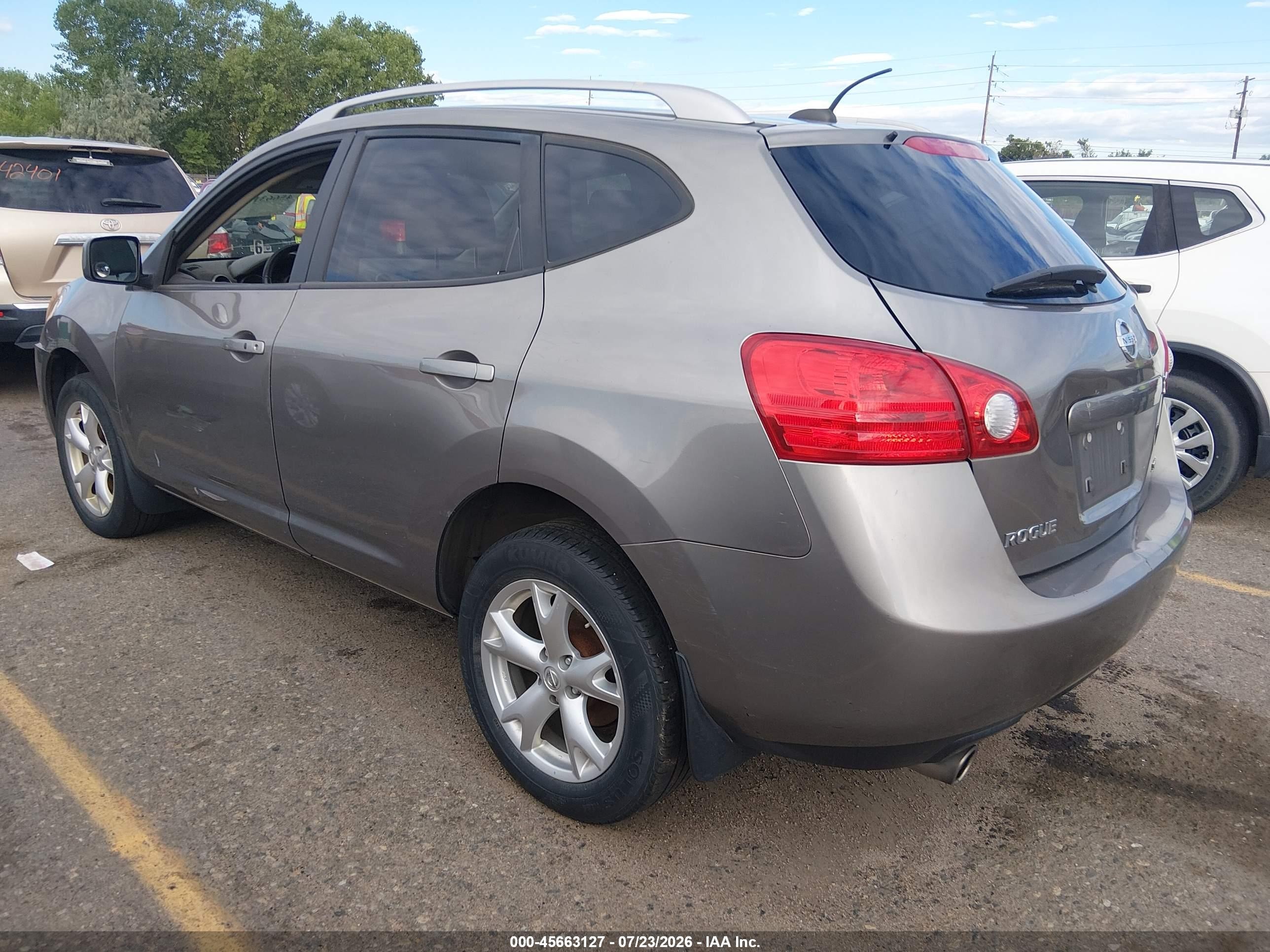 2008 Nissan Rogue Sl Pewter vin: JN8AS58V38W145283