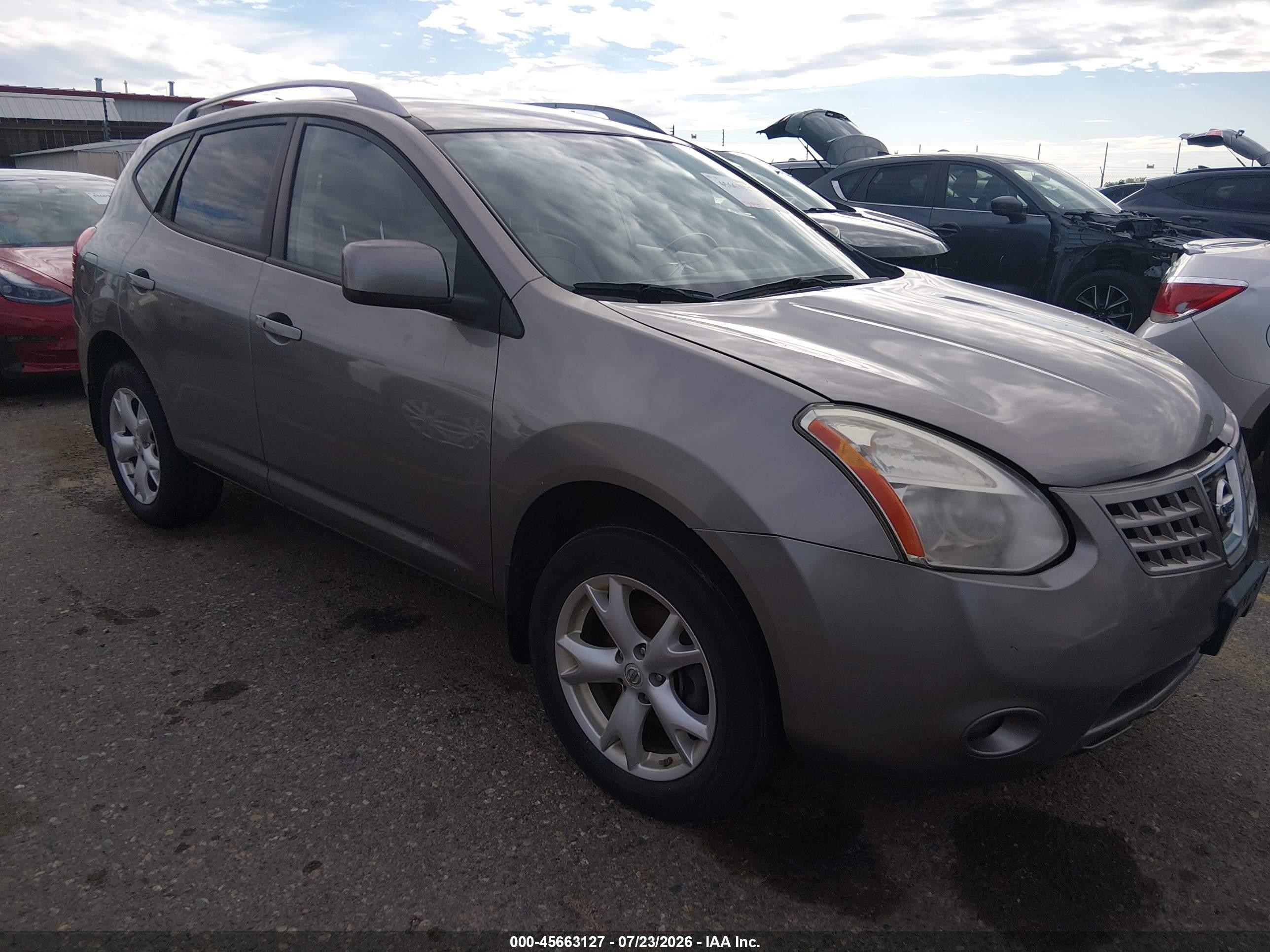2008 Nissan Rogue Sl Pewter vin: JN8AS58V38W145283