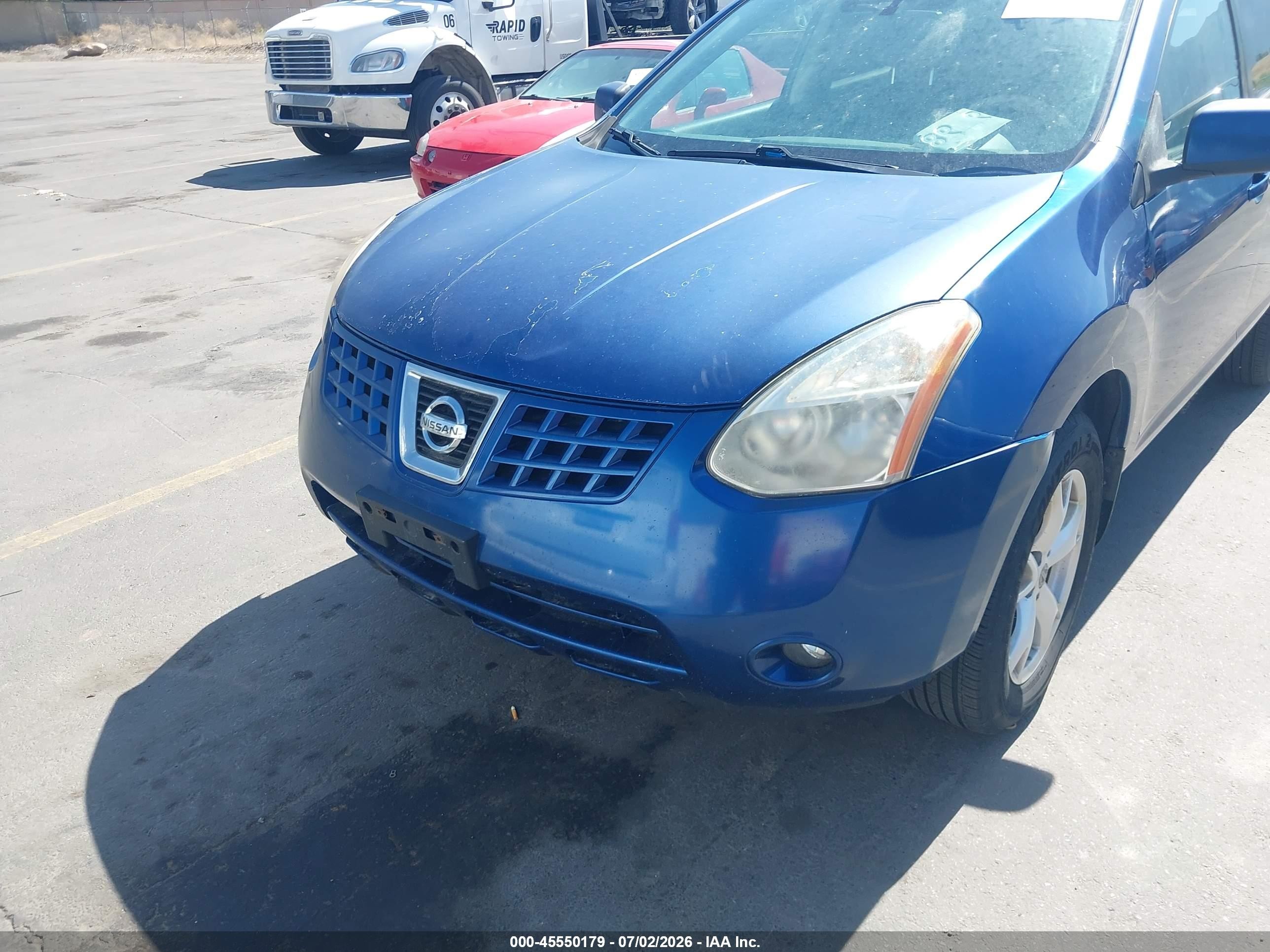 2008 Nissan Rogue Sl Blue vin: JN8AS58V38W145347