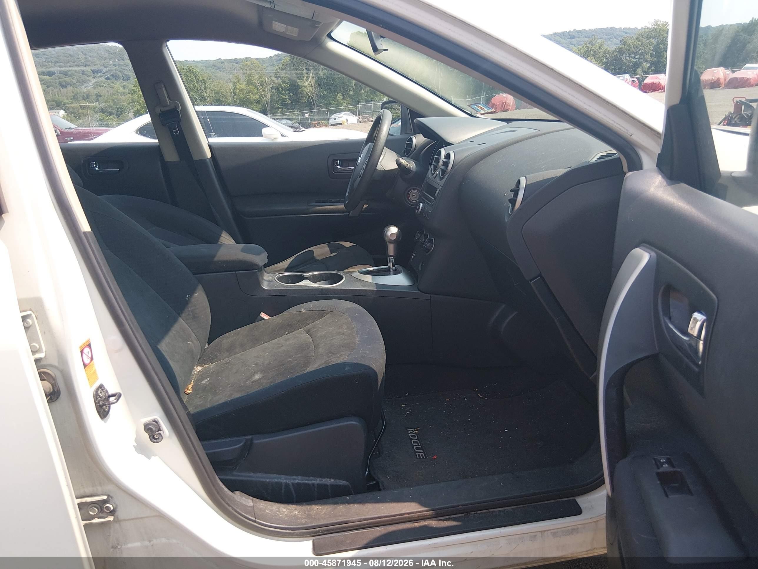 2009 Nissan Rogue S White vin: JN8AS58V39W165535