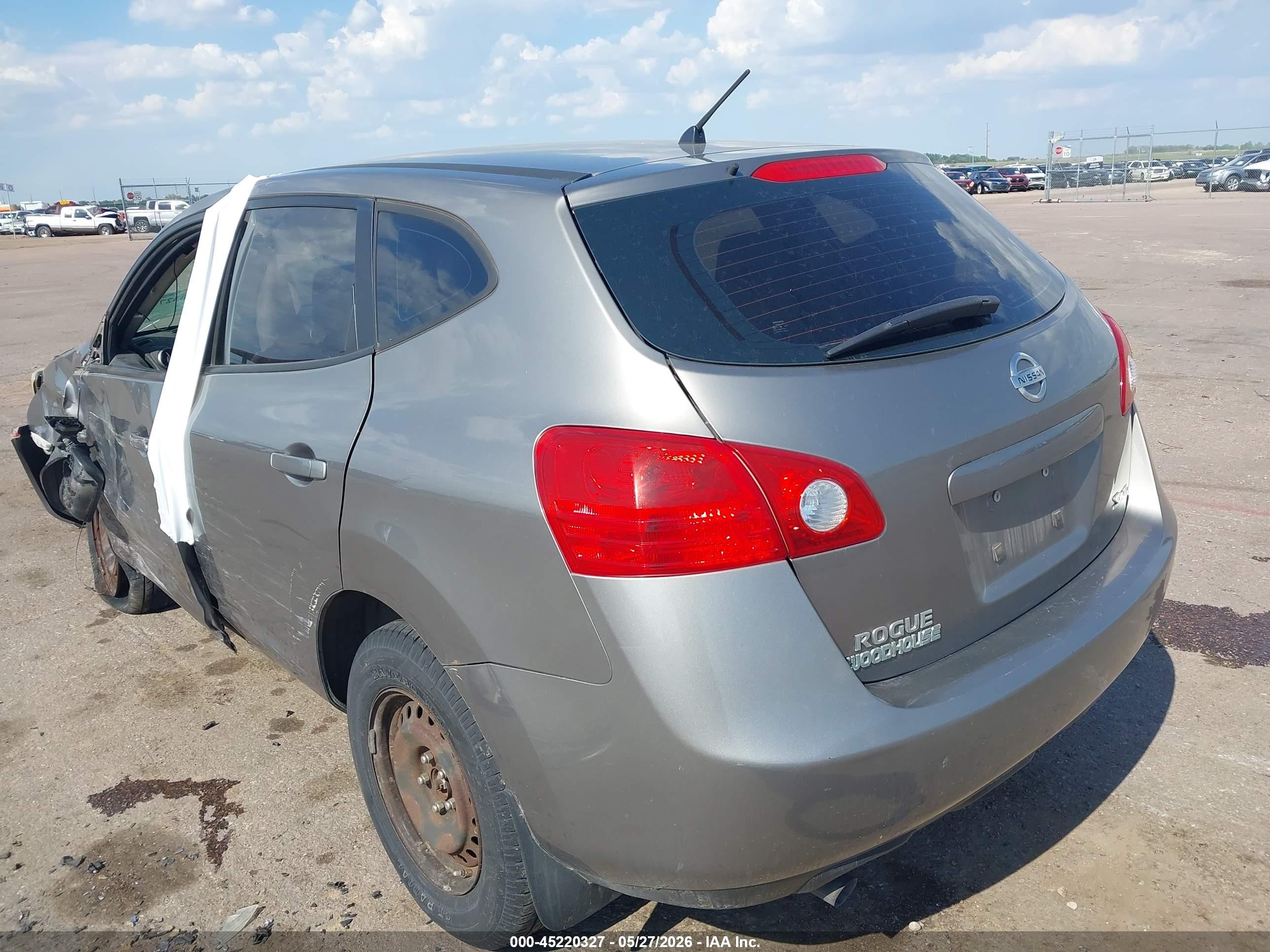 2009 Nissan Rogue S Серый vin: JN8AS58V39W175496