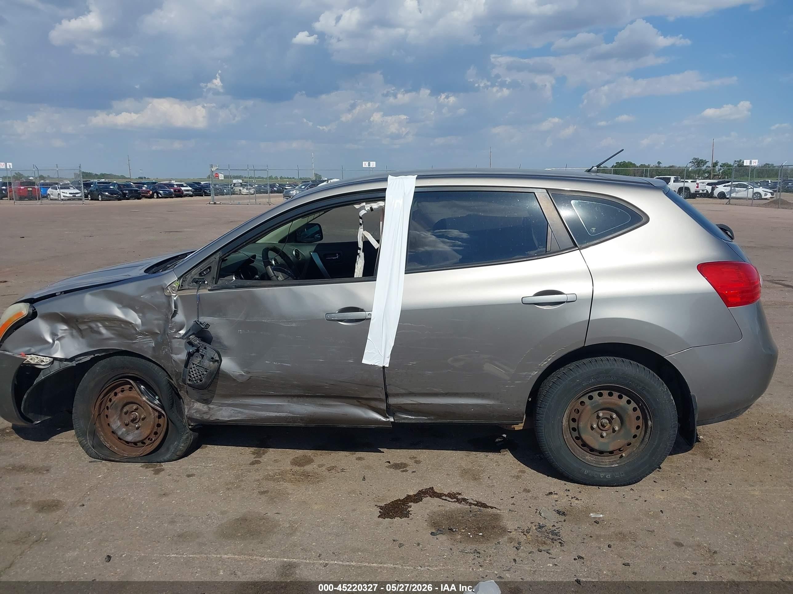2009 Nissan Rogue S Серый vin: JN8AS58V39W175496