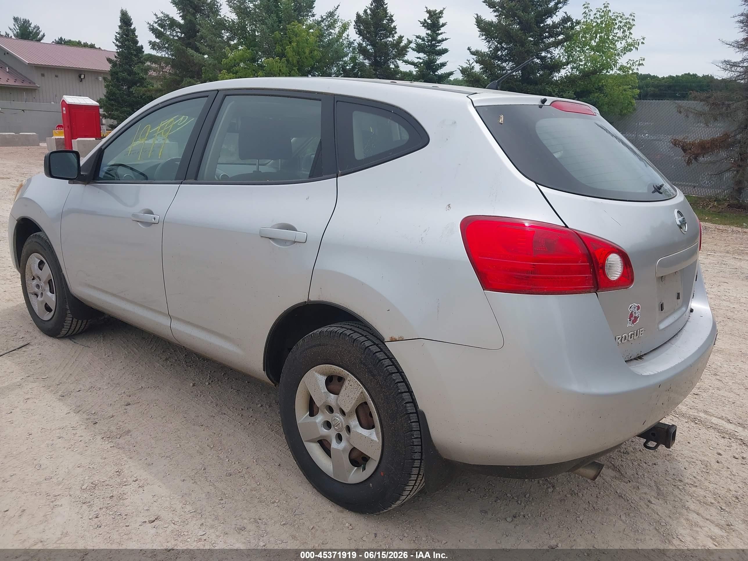 2009 Nissan Rogue S Silver vin: JN8AS58V39W182979