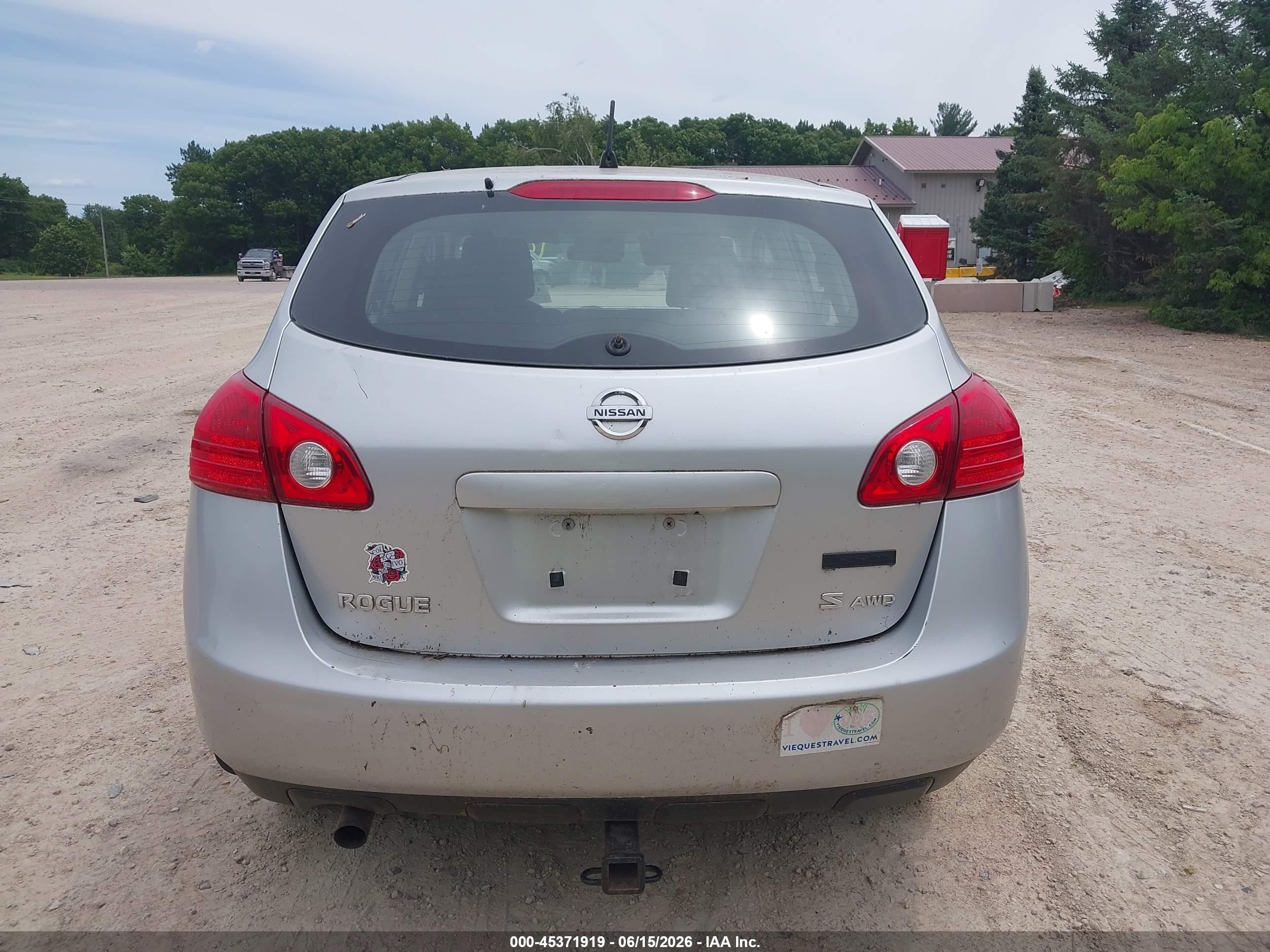2009 Nissan Rogue S Silver vin: JN8AS58V39W182979