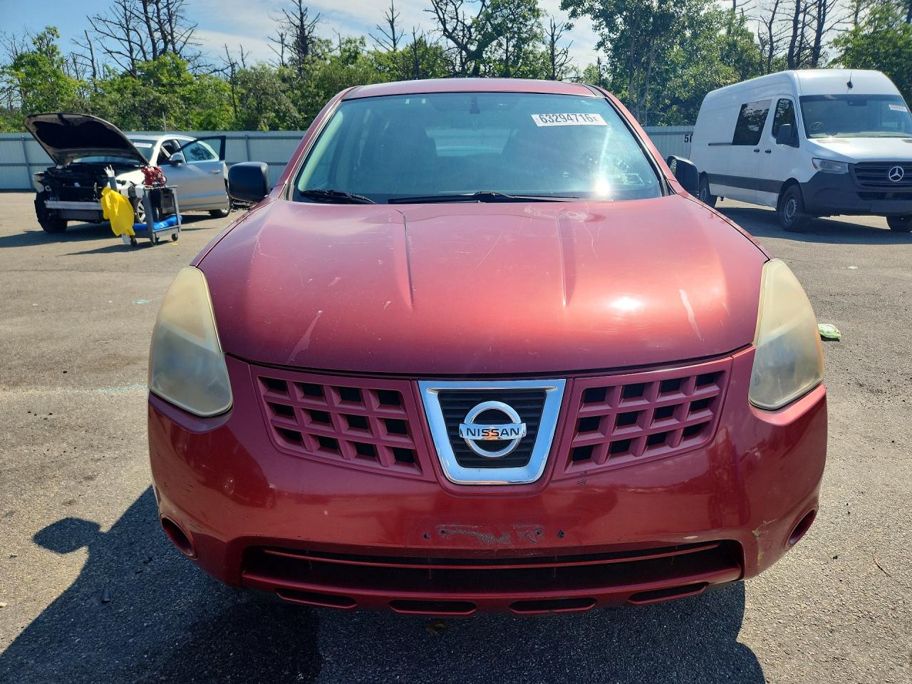 2009 Nissan Rogue S Red vin: JN8AS58V39W185350