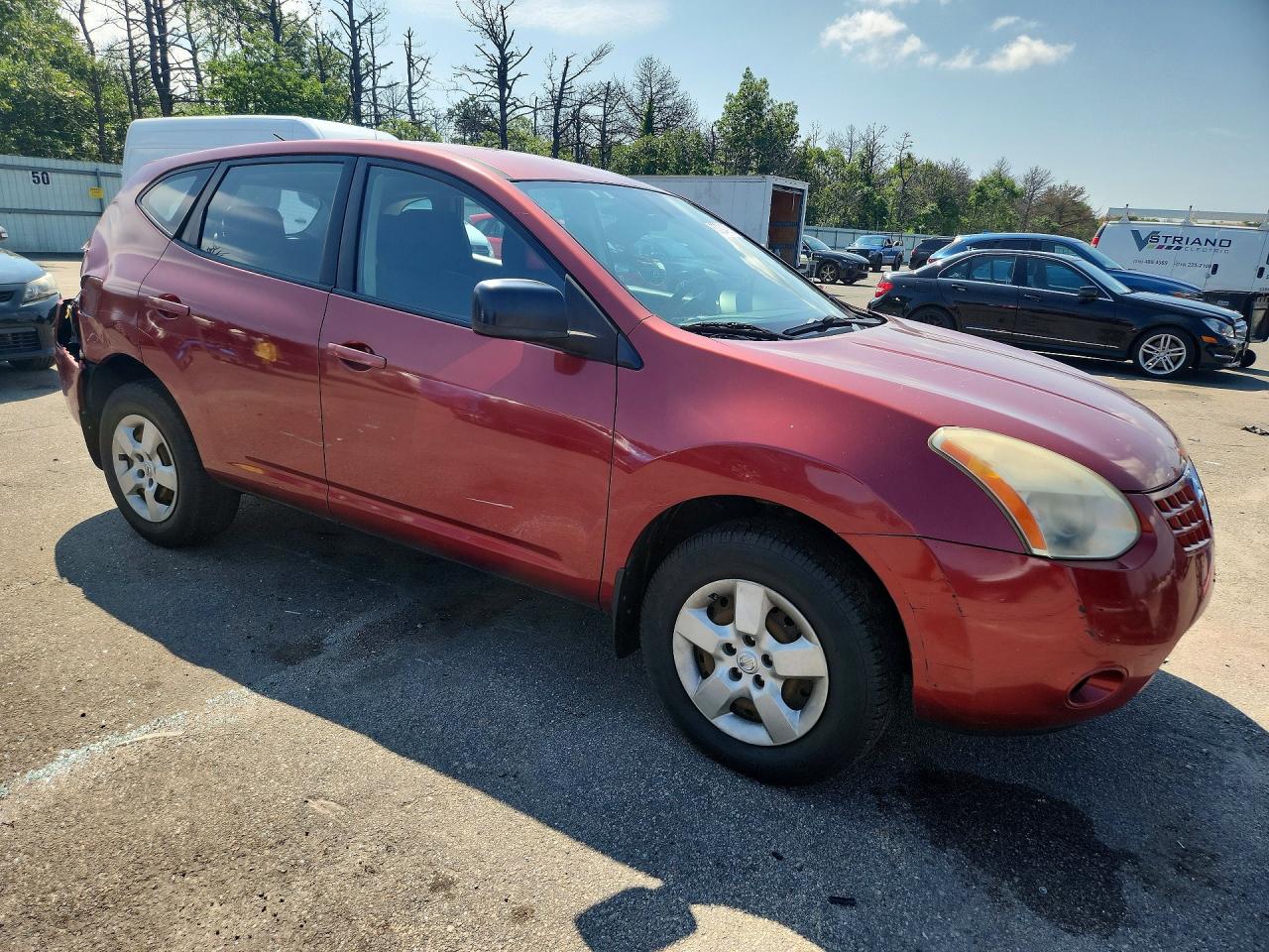 2009 Nissan Rogue S Red vin: JN8AS58V39W185350