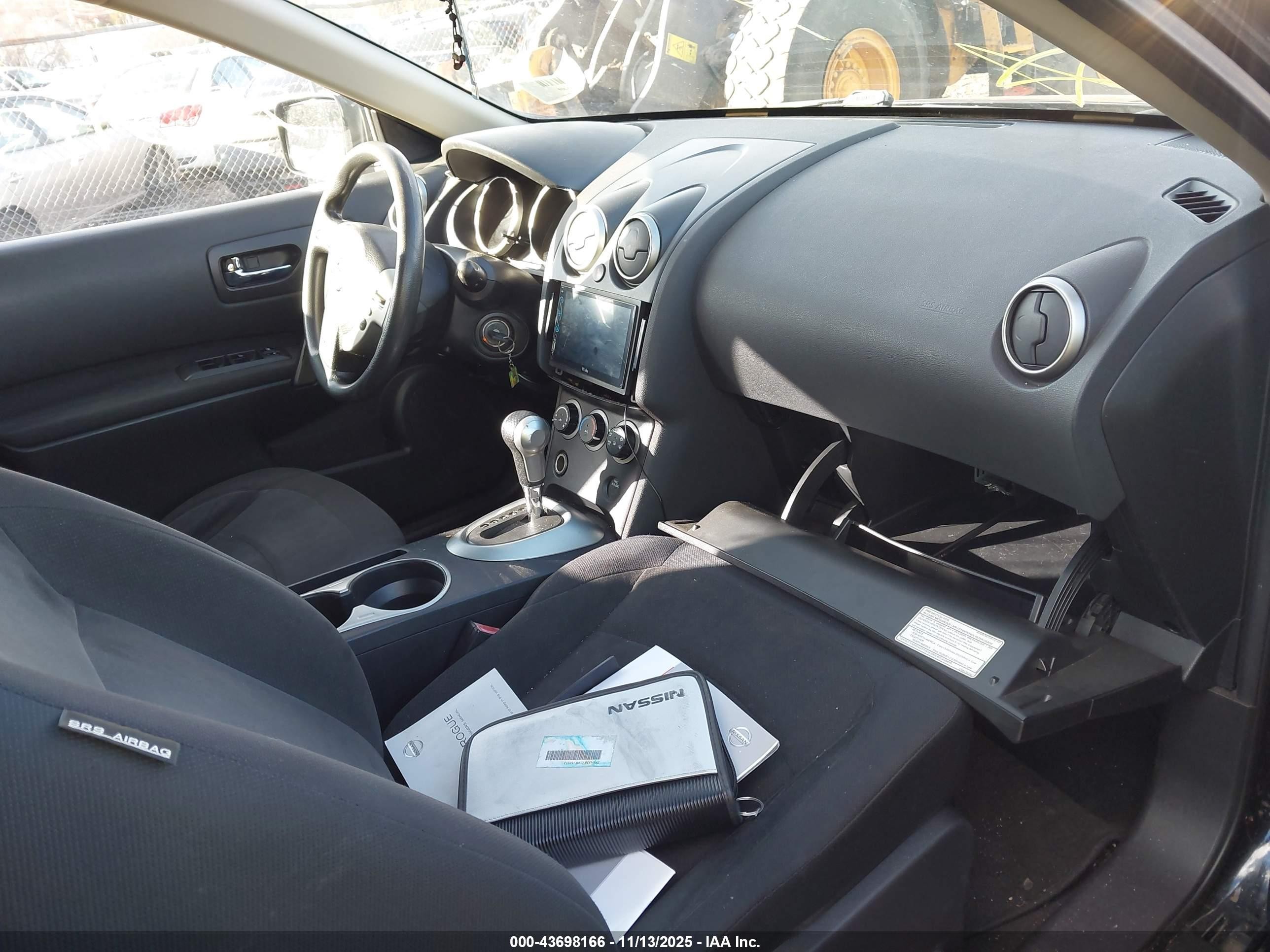 2009 Nissan Rogue S Black vin: JN8AS58V39W188913