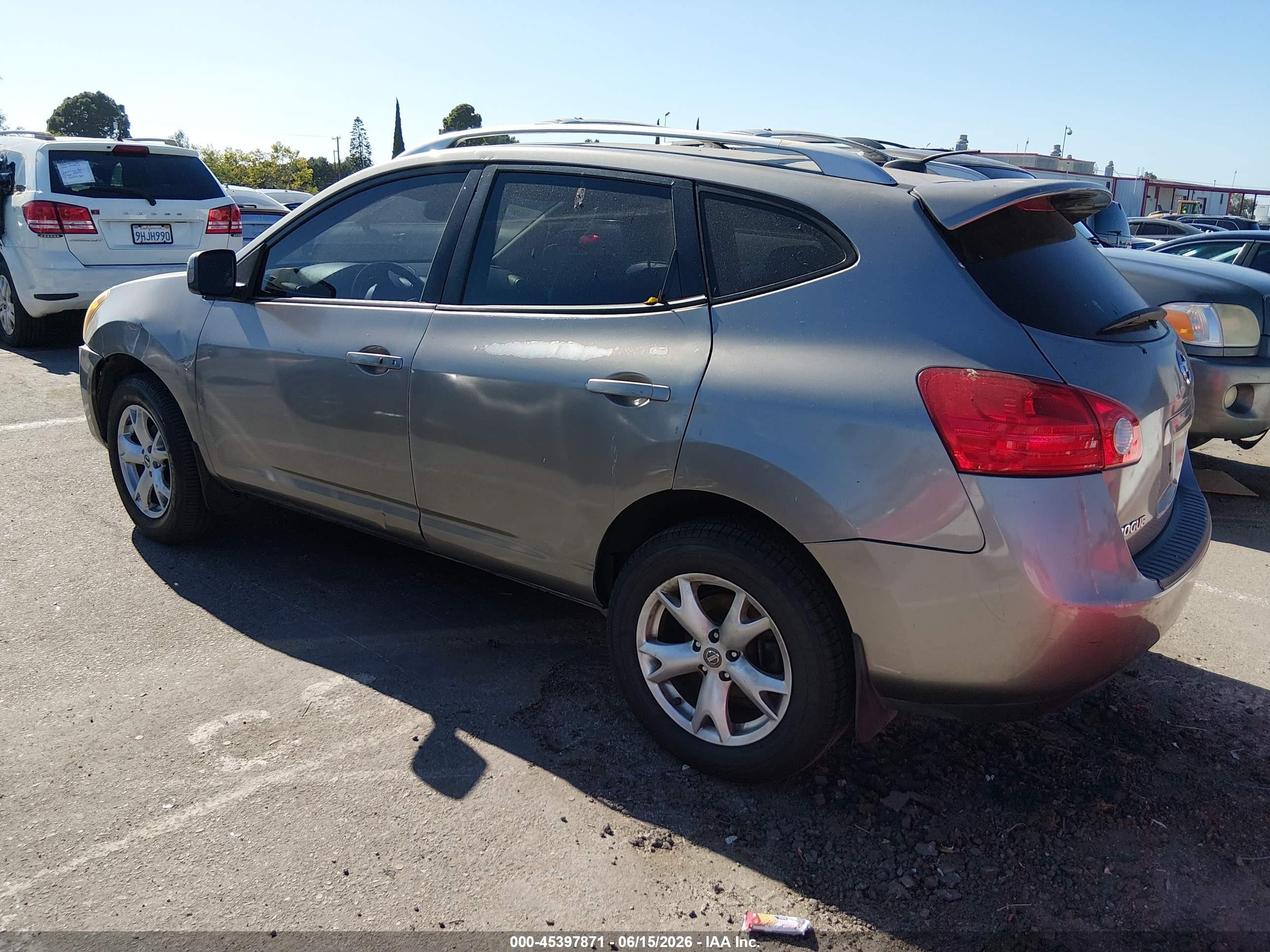 2009 Nissan Rogue Sl Серый vin: JN8AS58V39W431054