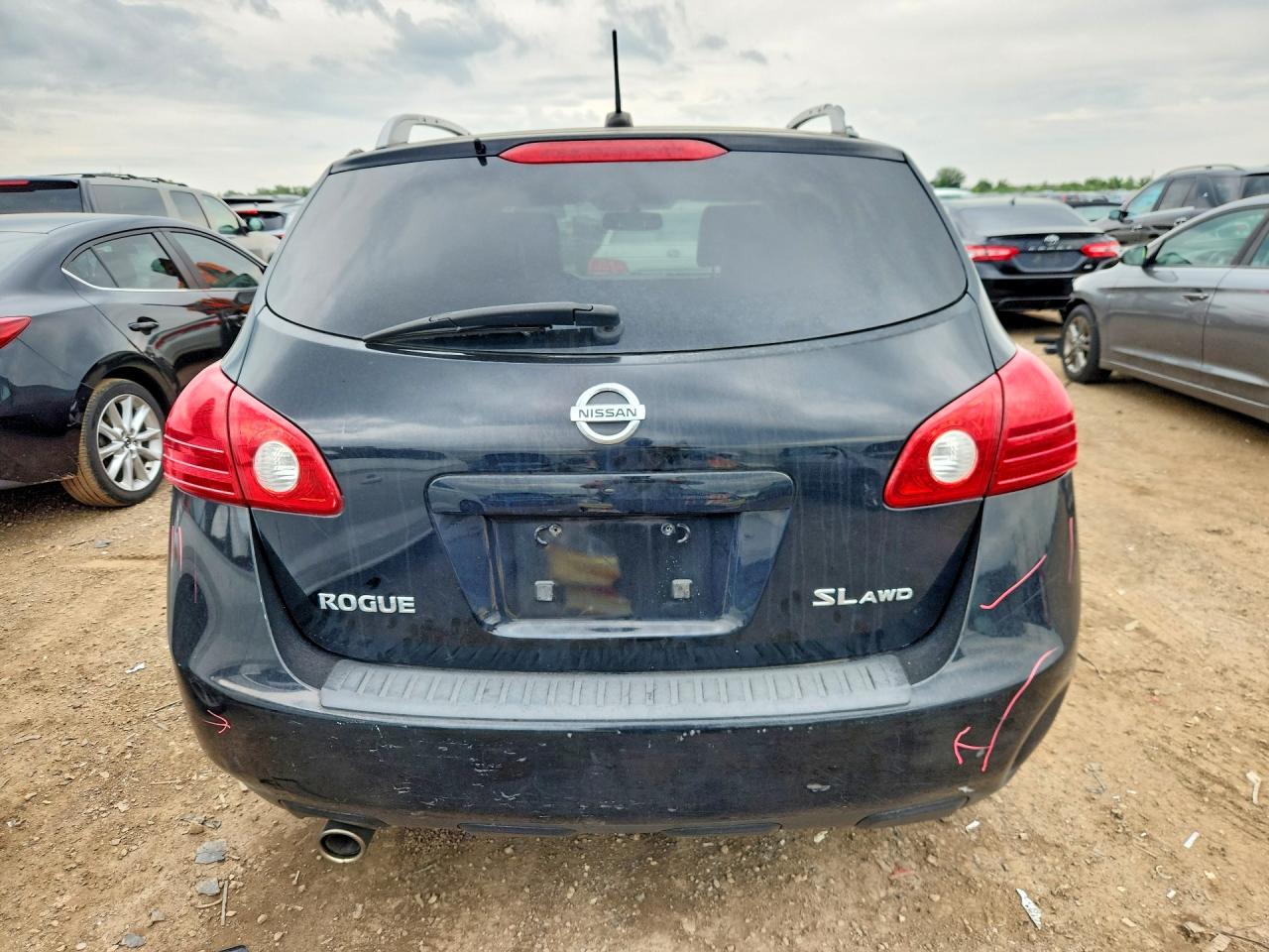 2009 Nissan Rogue S Черный vin: JN8AS58V39W436495