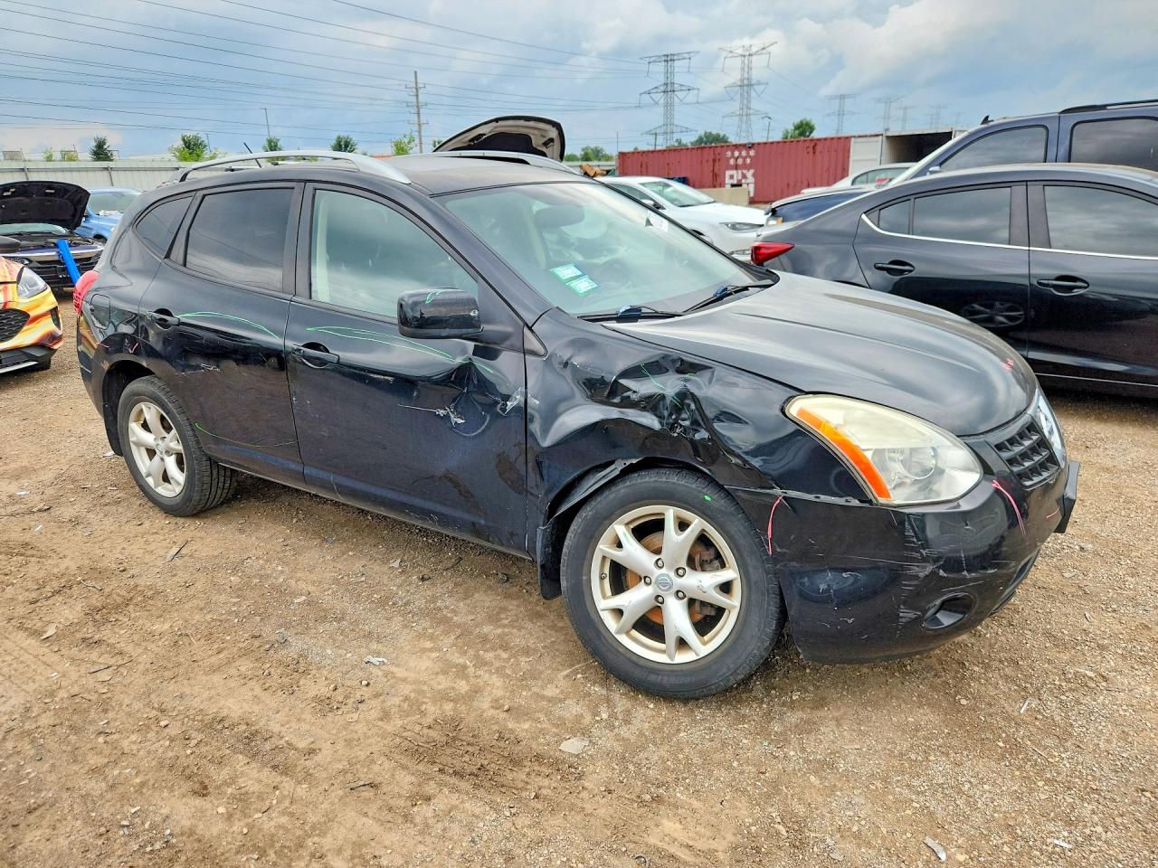 2009 Nissan Rogue S Черный vin: JN8AS58V39W436495