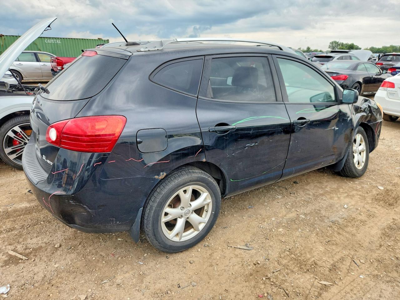 2009 Nissan Rogue S Черный vin: JN8AS58V39W436495