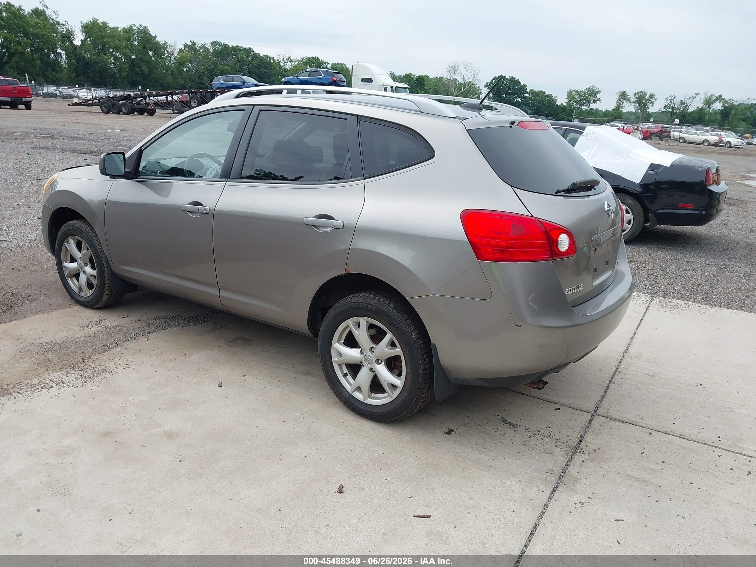 2009 Nissan Rogue Sl Gray vin: JN8AS58V39W438697