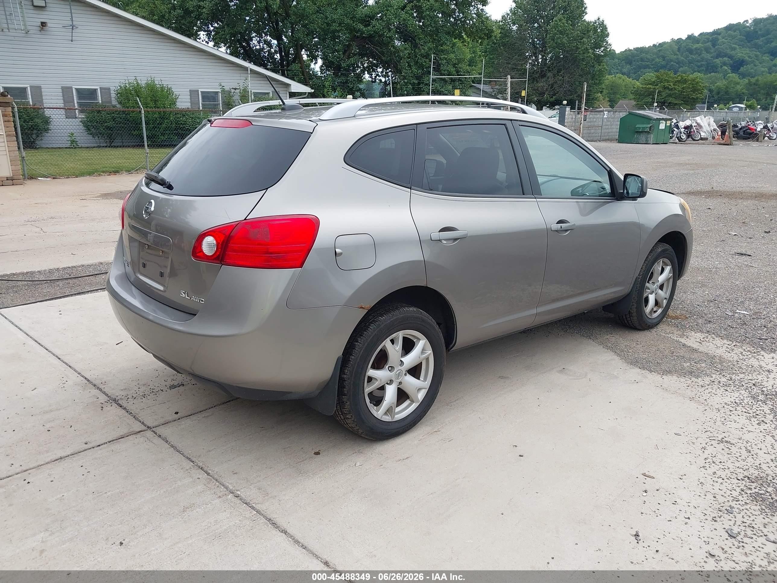 2009 Nissan Rogue Sl Gray vin: JN8AS58V39W438697