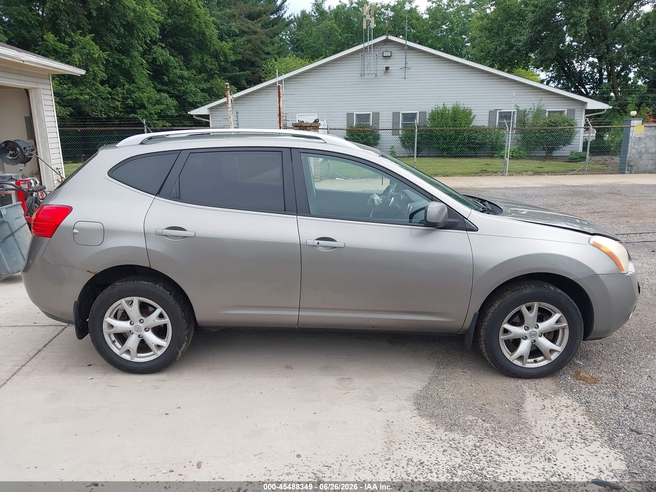 2009 Nissan Rogue Sl Gray vin: JN8AS58V39W438697