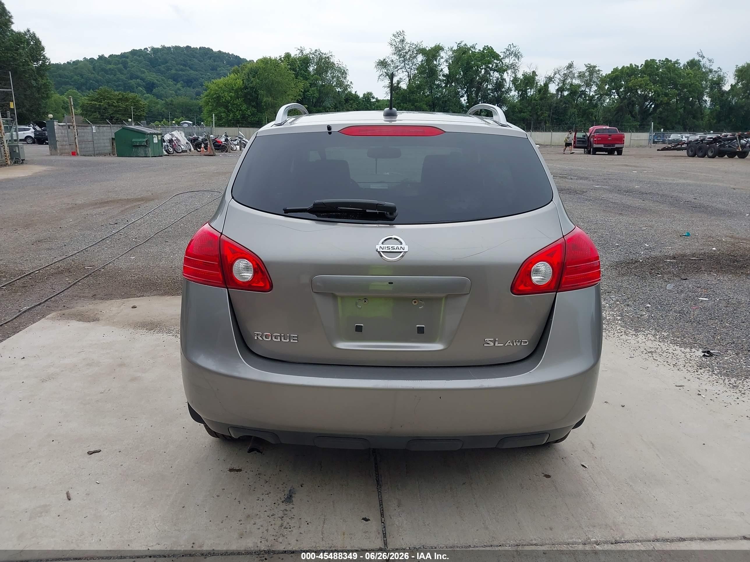 2009 Nissan Rogue Sl Gray vin: JN8AS58V39W438697